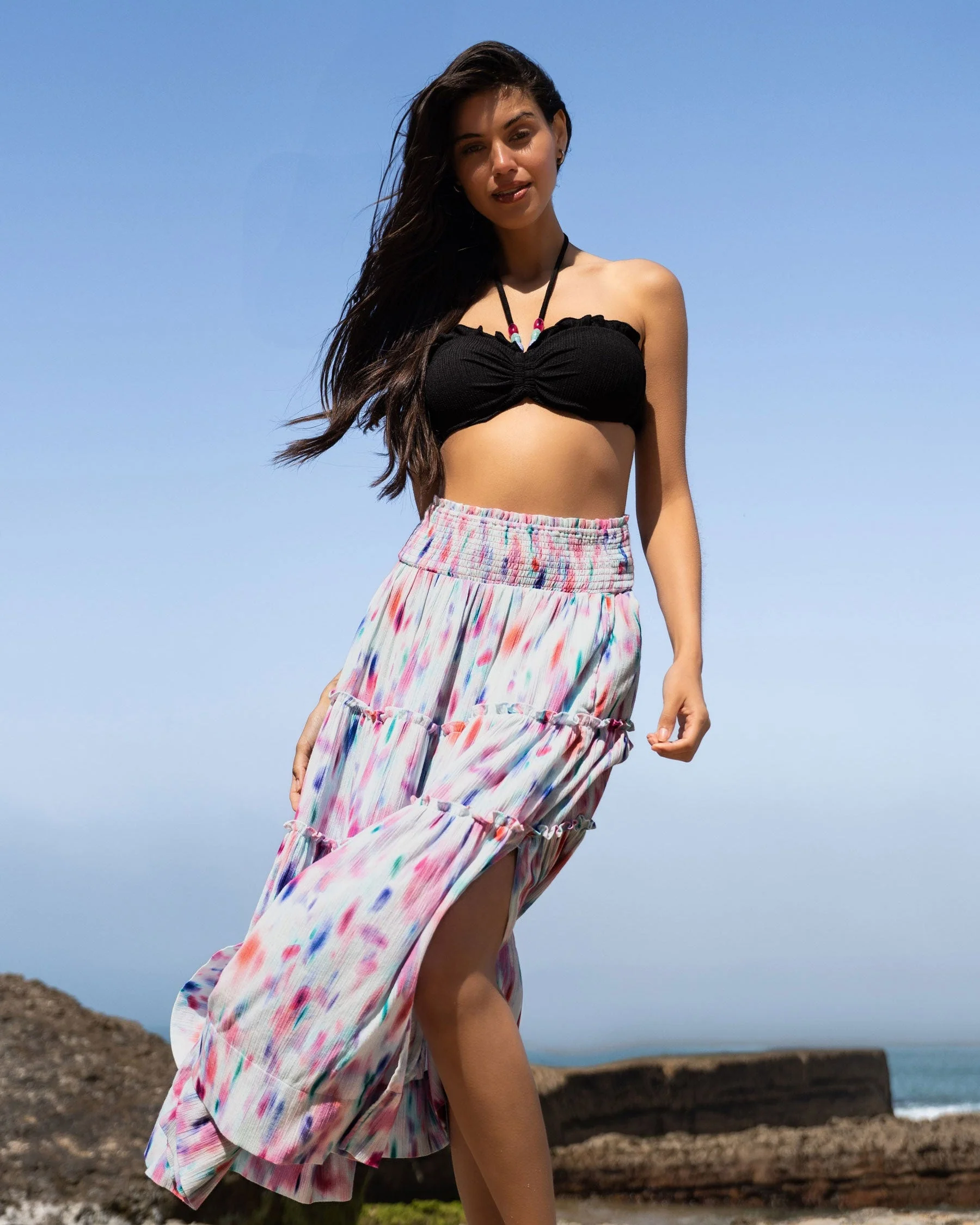 Alexis Top In Black Texture - Image 7