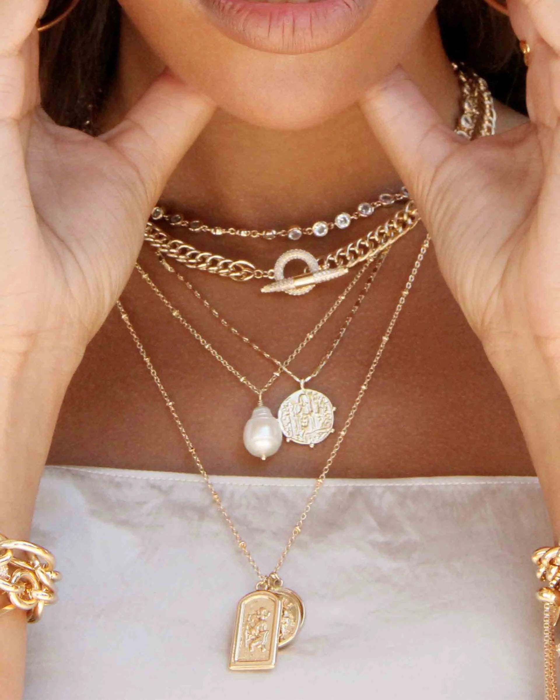 All About That Chain Crystal Necklace - Image 2