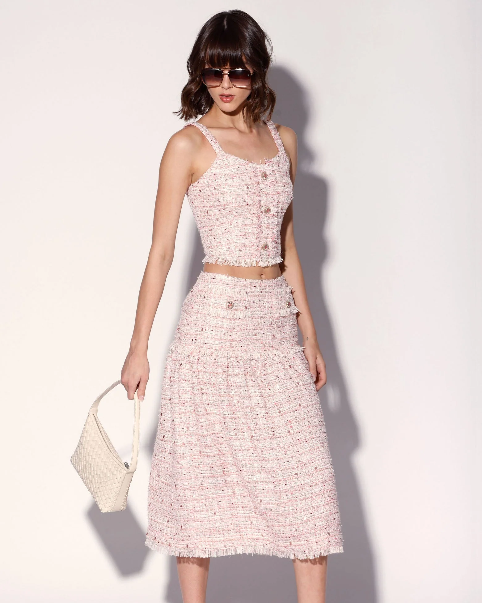 Aria Top, Blossom Tweed - Image 2