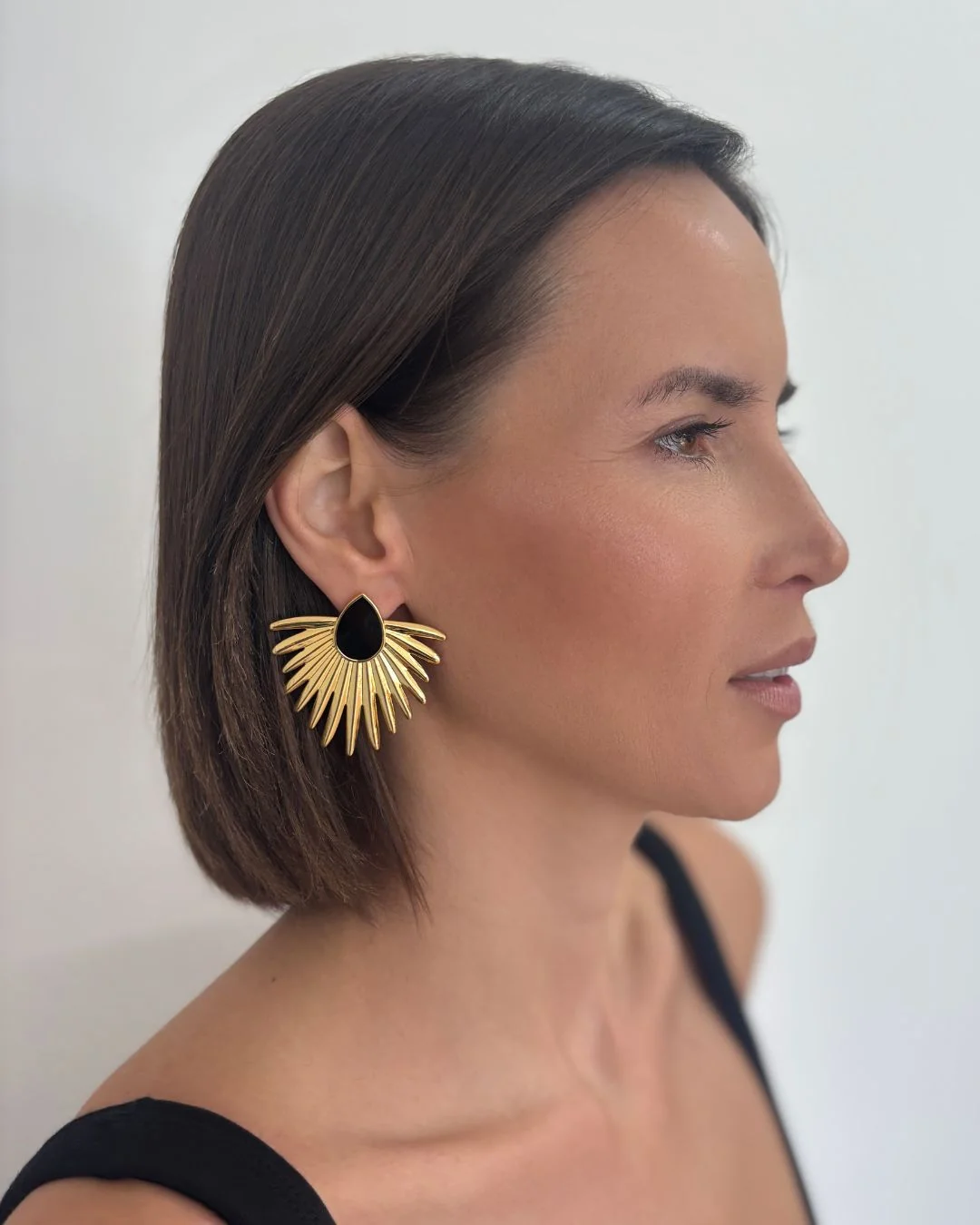 ASTRID EARRINGS ONYX - Image 2