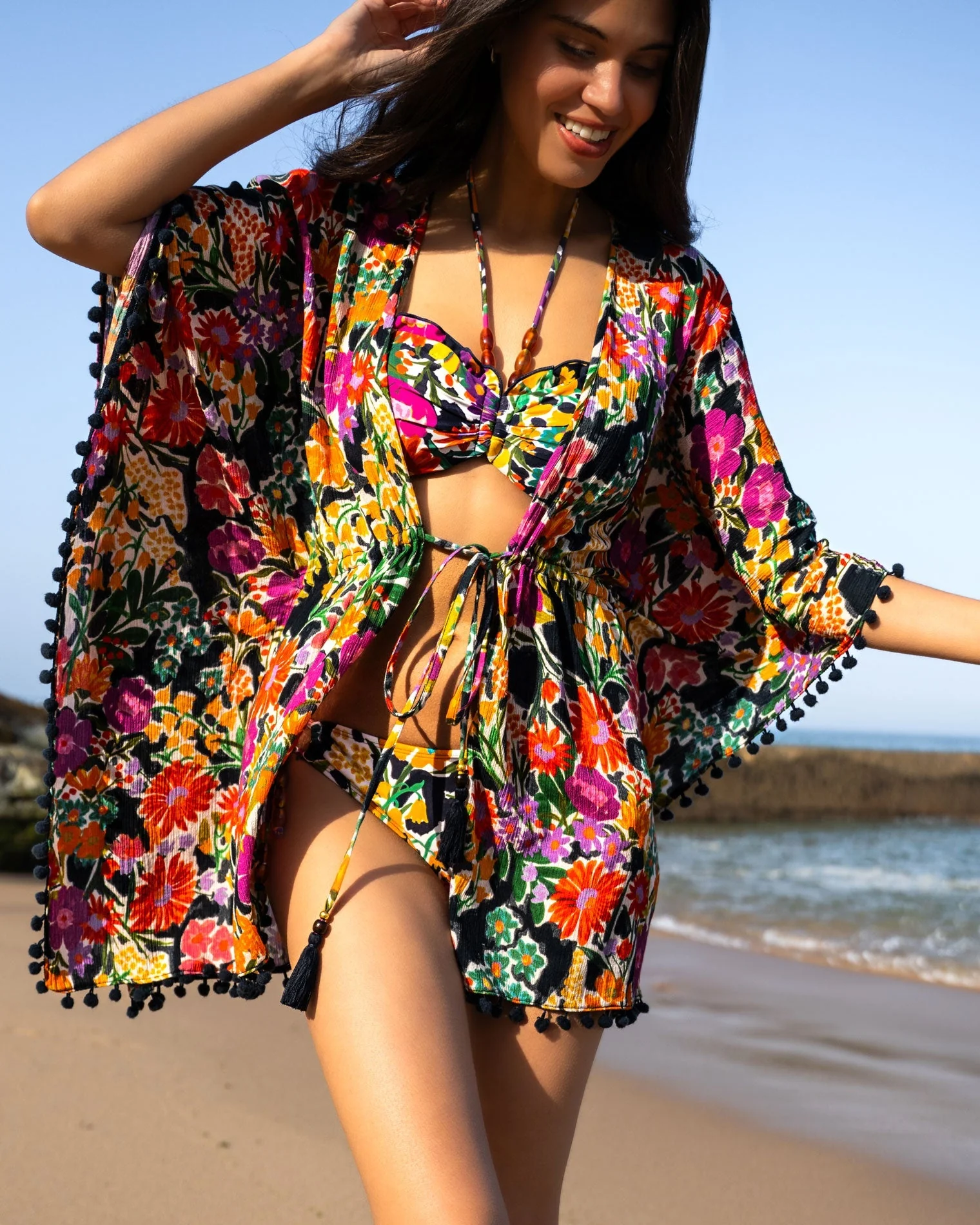 Audrey Caftan In Gardenia - Image 3
