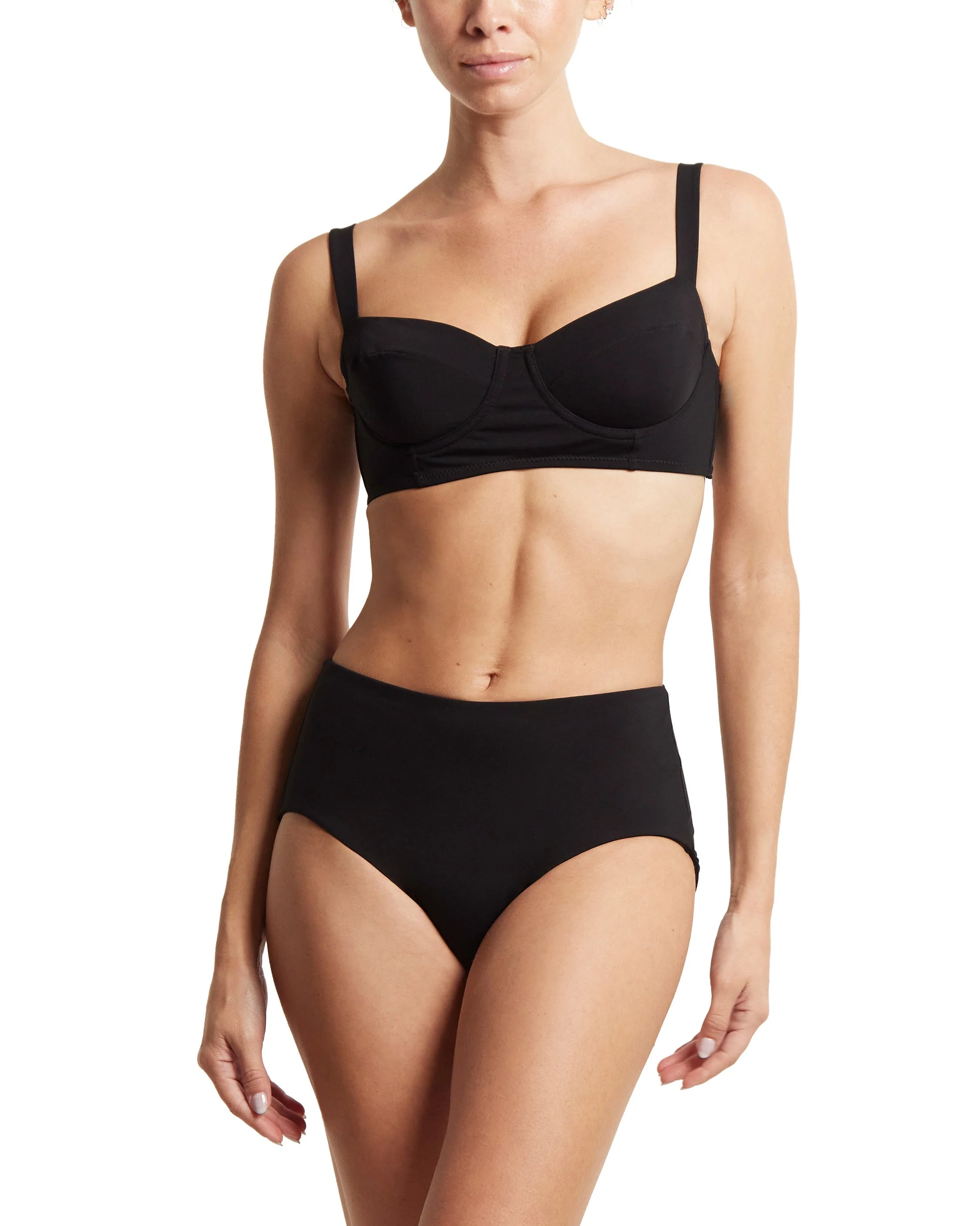 Balconette Bikini Swimsuit Top Black - Image 4
