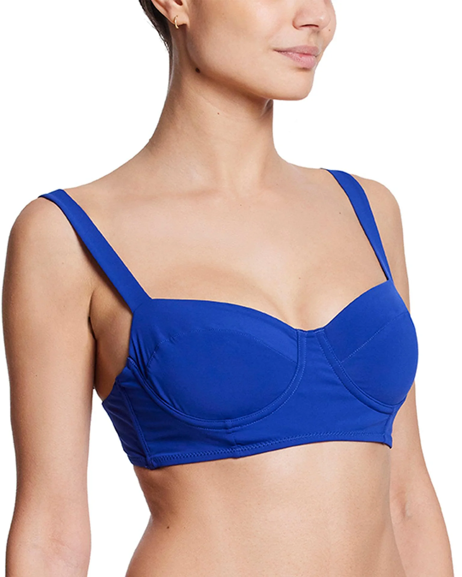 Balconette Bikini Swimsuit Top Poolside Blue - Image 2