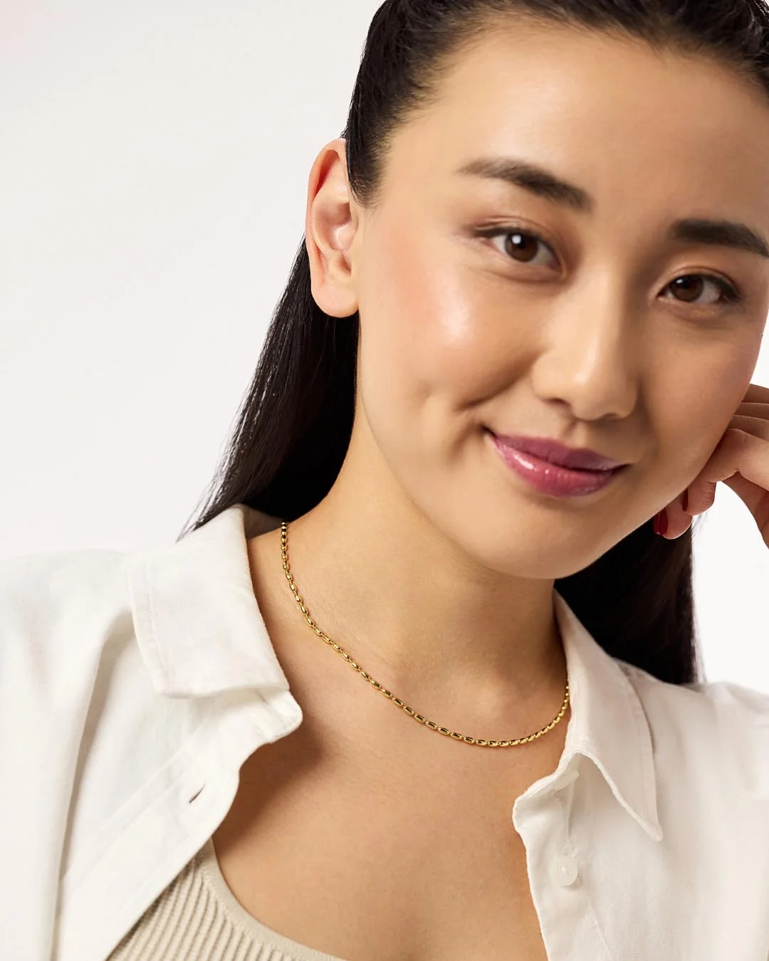 Ball Chain Necklace - Capri - Image 5