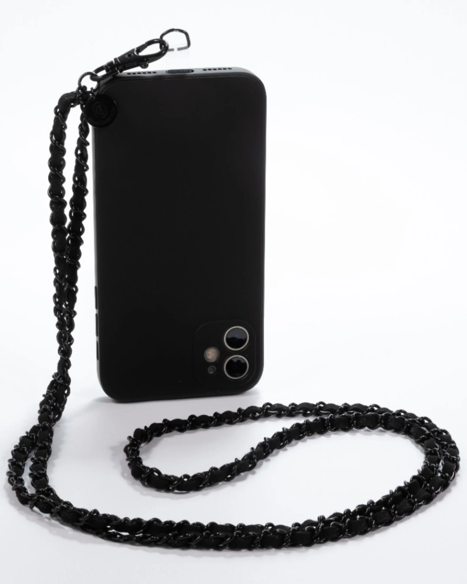 Black on Black Crossbody Phone Chain