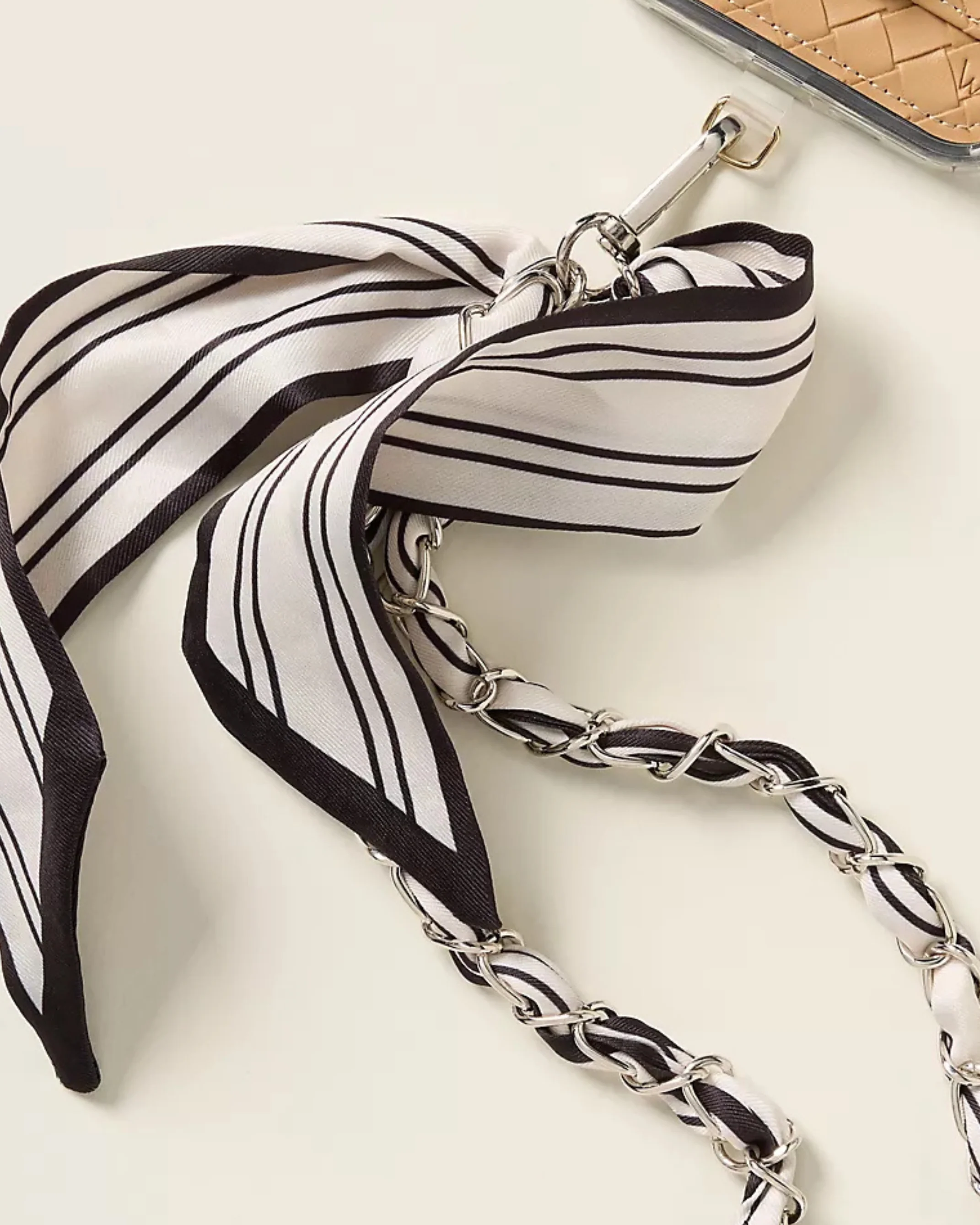 Black Tie Palms Crossbody Phone Chain - Image 3