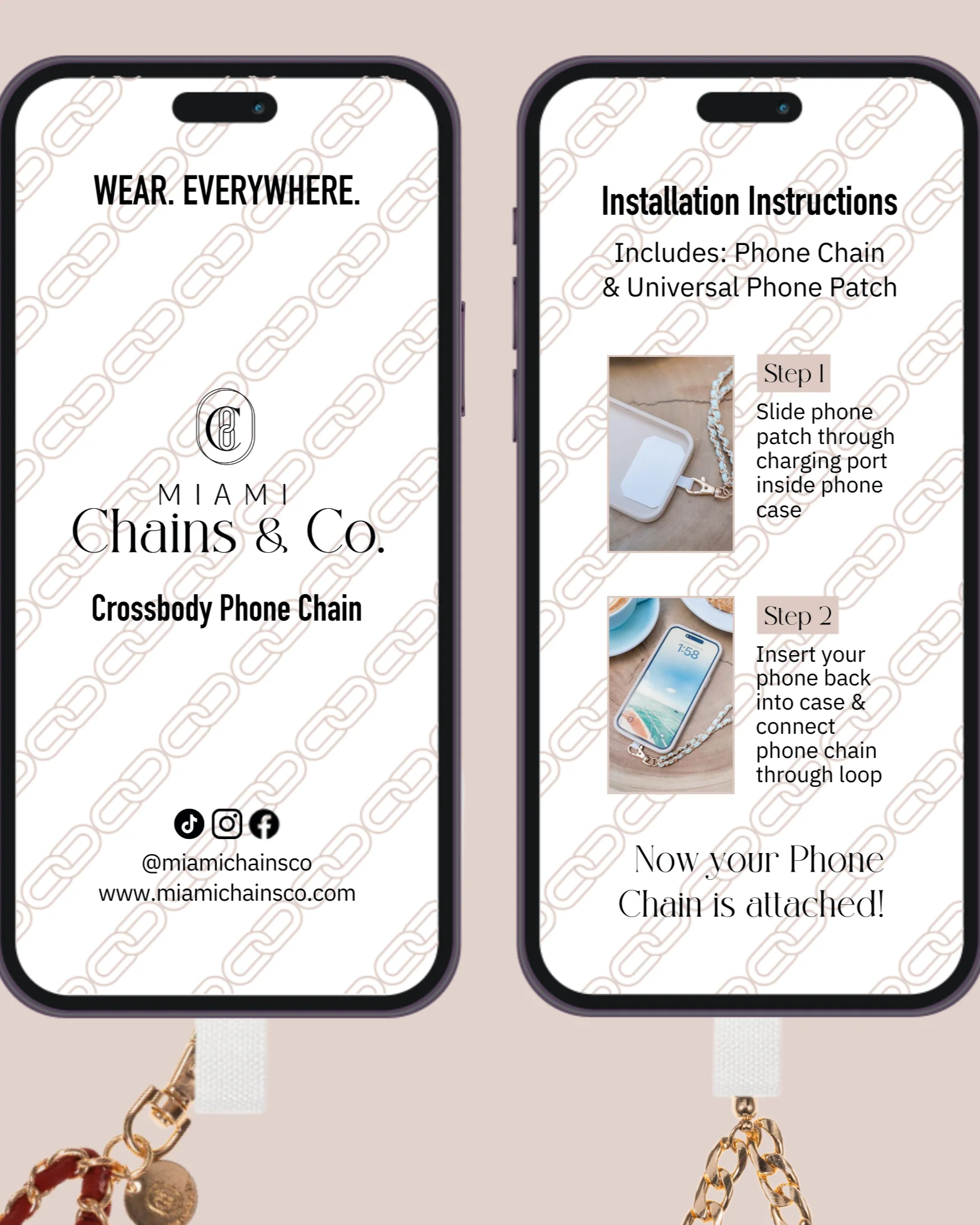 Blue Jeans Crossbody Phone Chain - Image 2