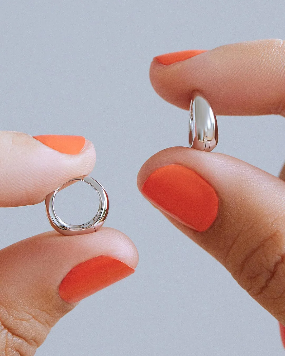 Bold Huggie Hoops - Nate Silver - Image 4