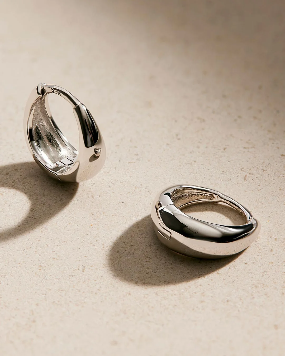 Bold Huggie Hoops - Nate Silver - Image 7