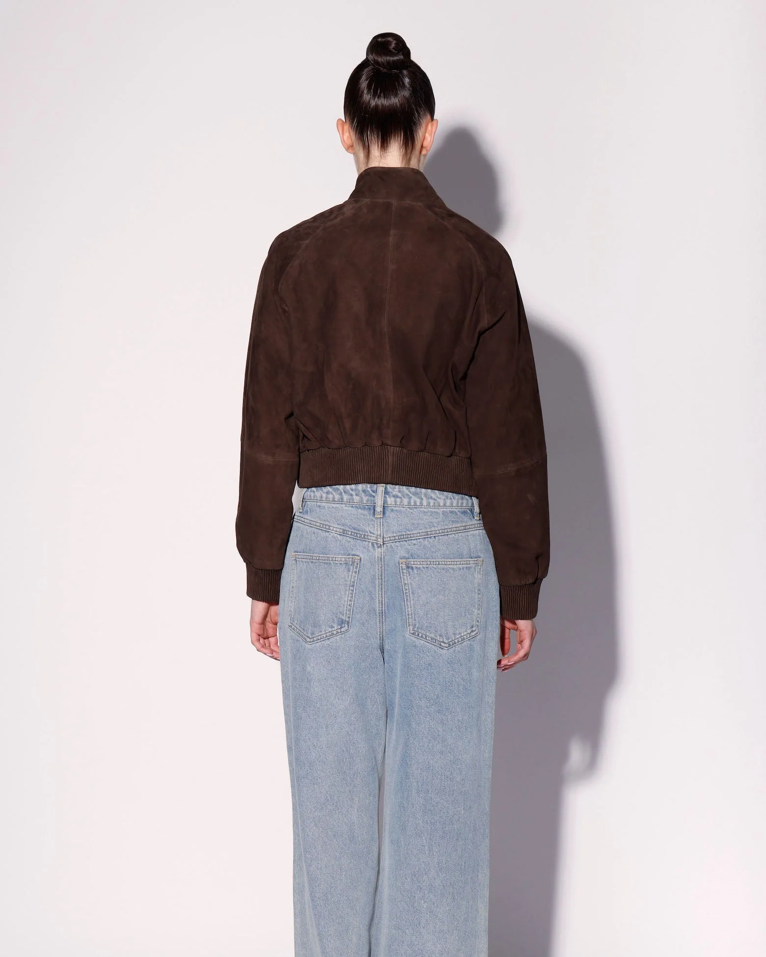 Bowie Jacket, Mocha Suede - Leather - Image 4