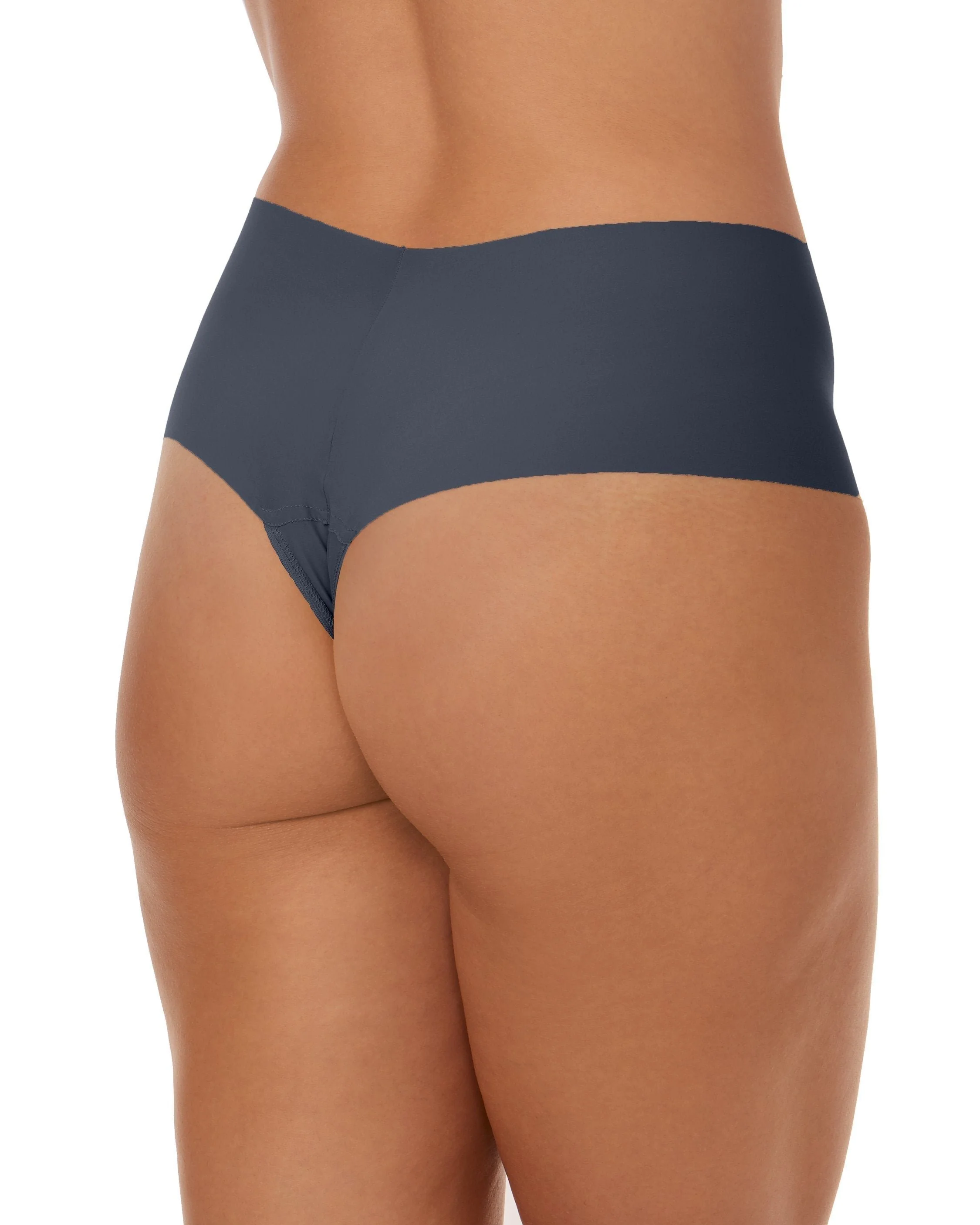 BreatheSoft® High Rise Thong Granite Grey - Image 2