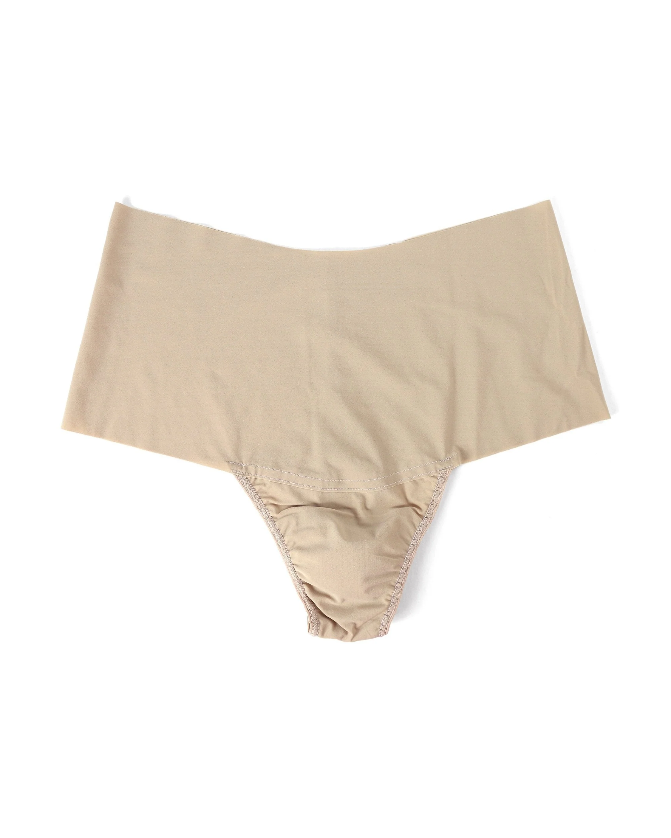 BreatheSoft® High Rise Thong Taupe - Image 3