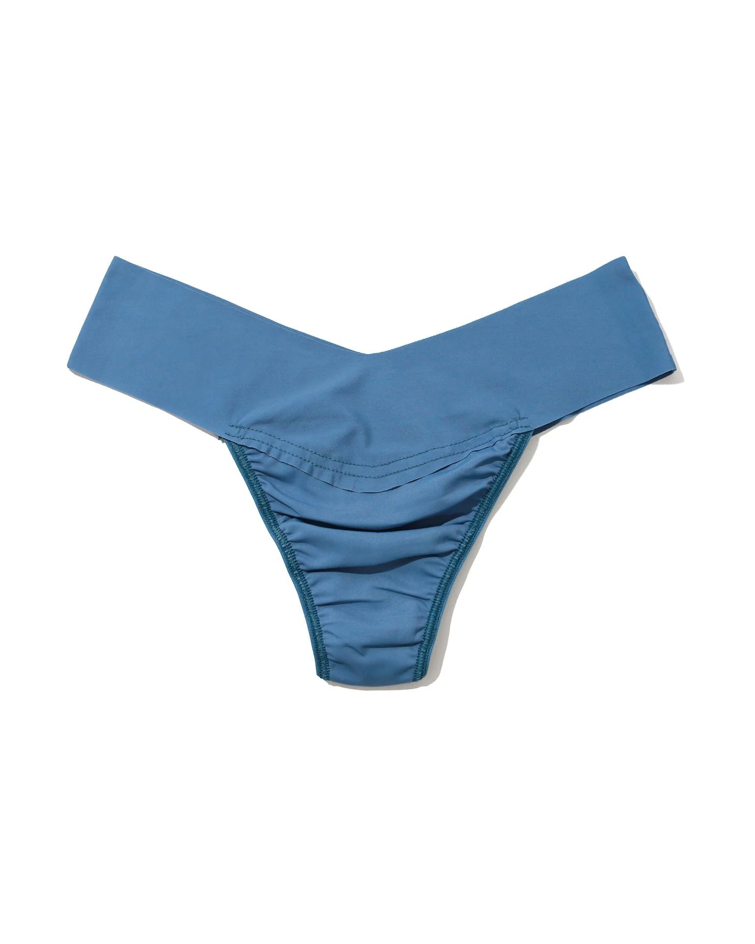 BreatheSoft® Natural Rise Thong Rainy Day Blue - Image 3