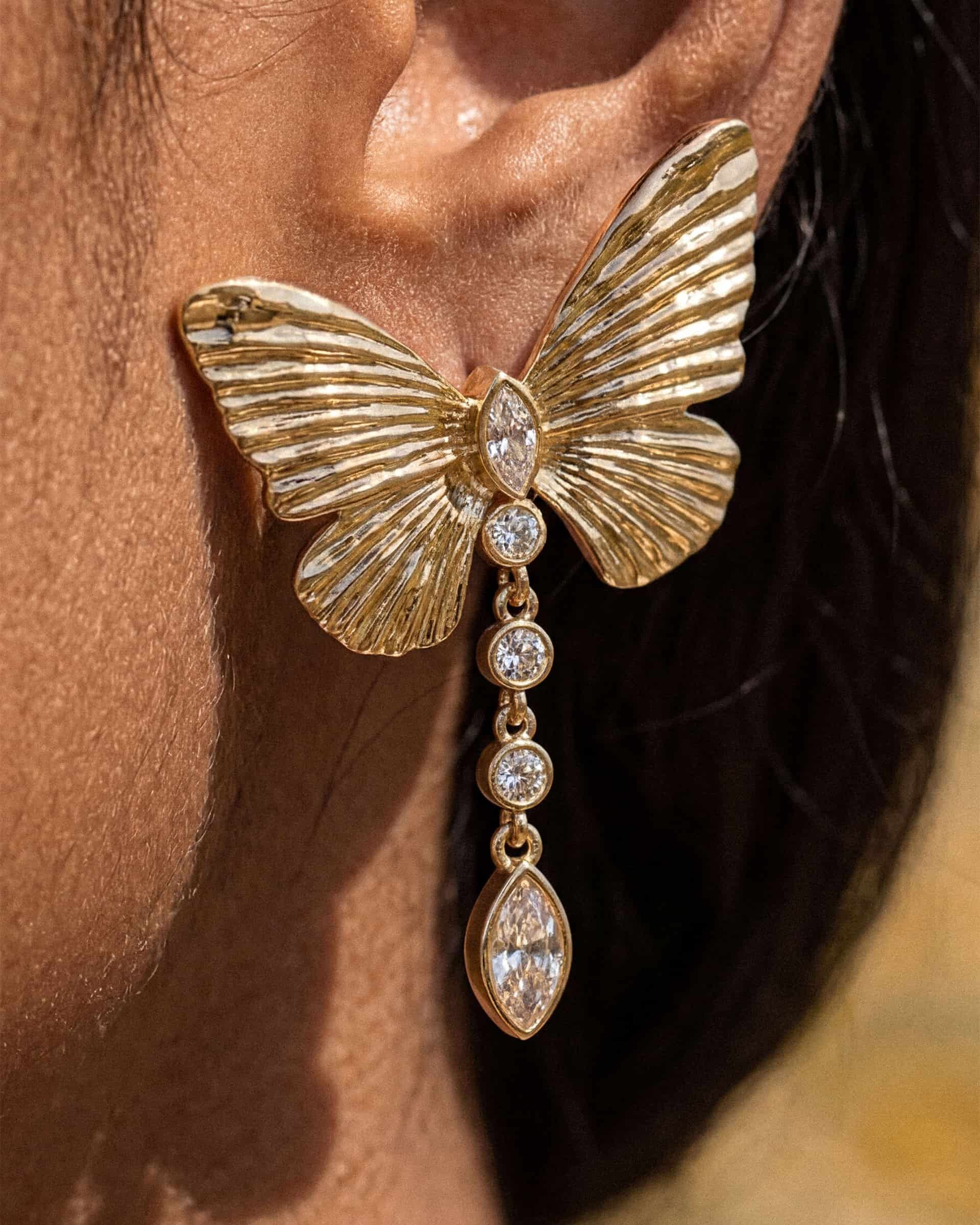 Butterfly Dangle Earrings - Image 2