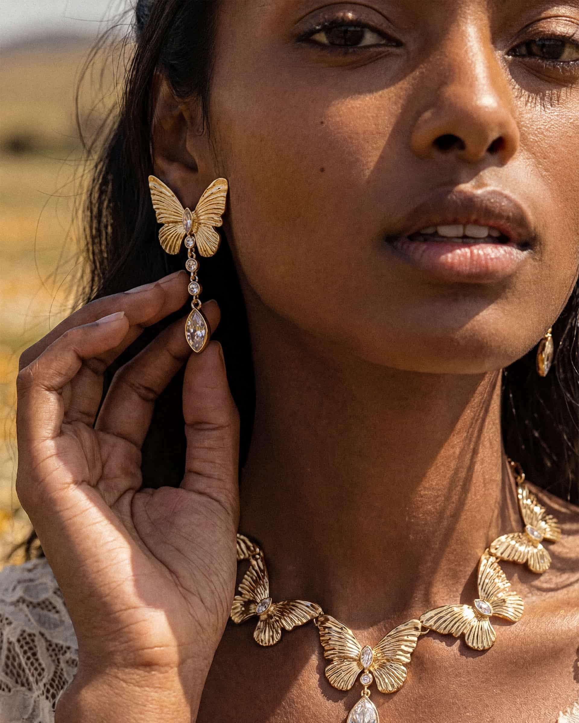Butterfly Dangle Earrings - Image 8