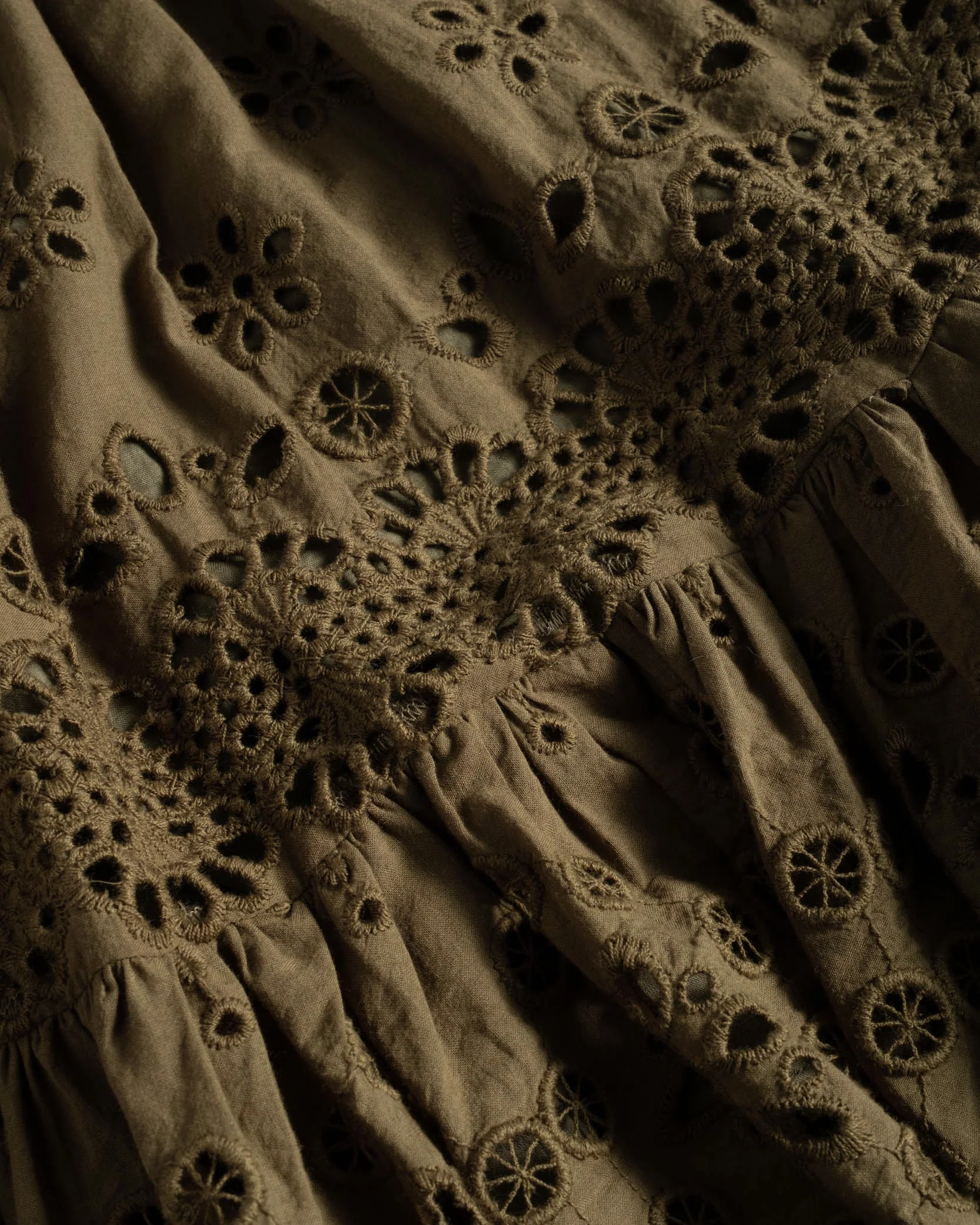 Cecilia Dress In Martini Calypso Eyelet - Image 5