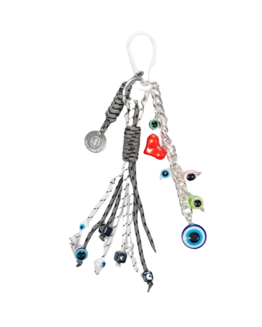 Charcoal Chic Bag Charm - Image 2