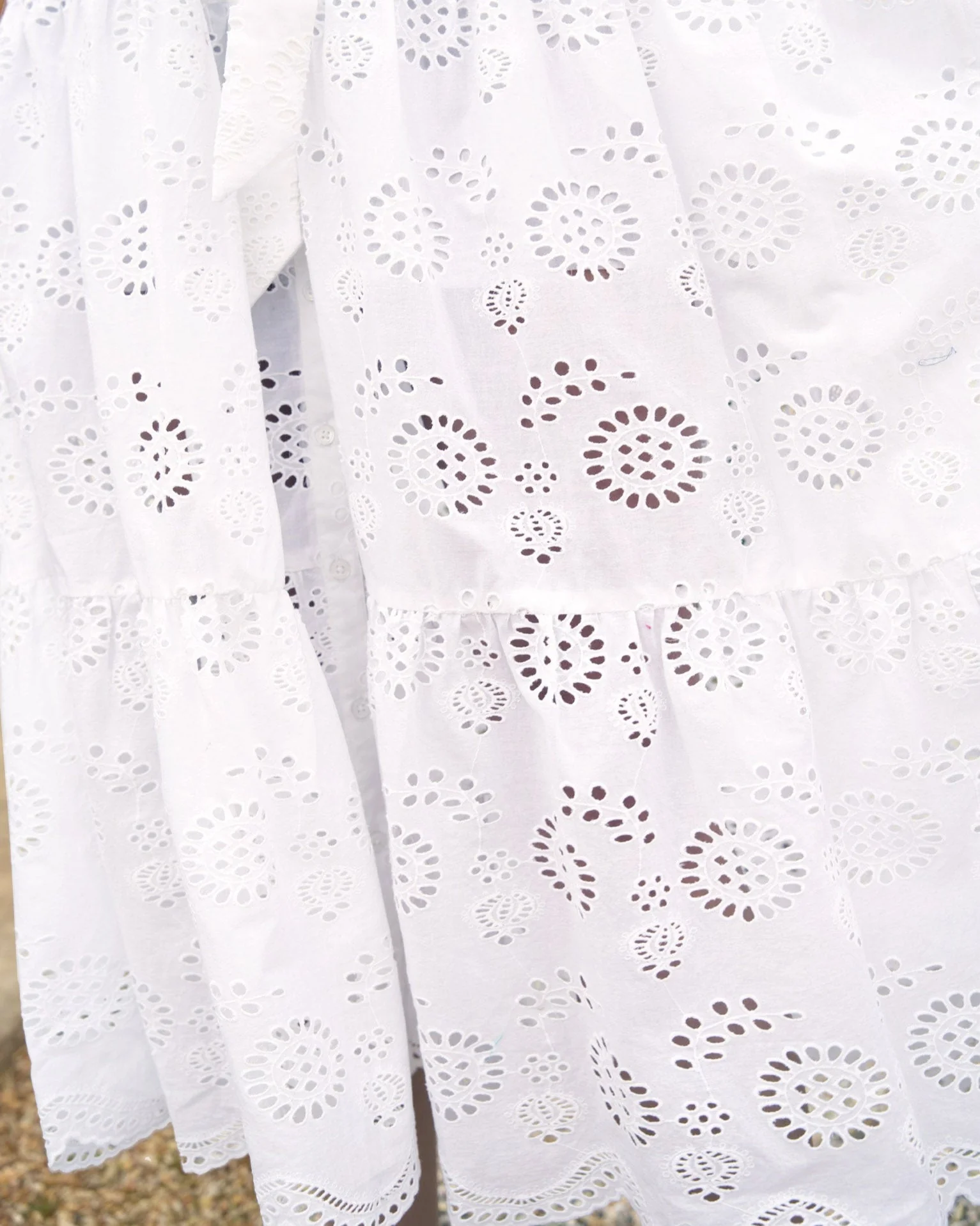 Charlie Skirt In Fresh White Eyelet - Image 6