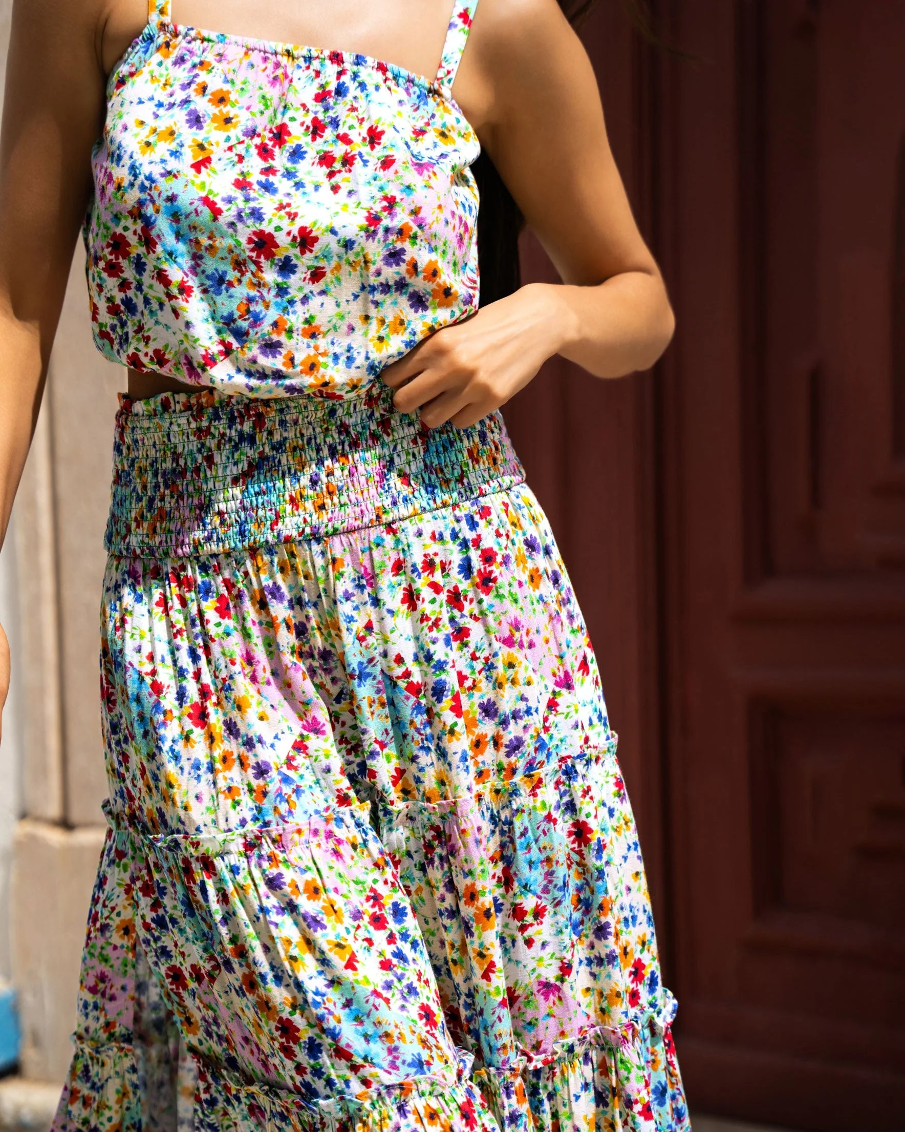 Charlie Skirt In Wildflower Patch - Image 3
