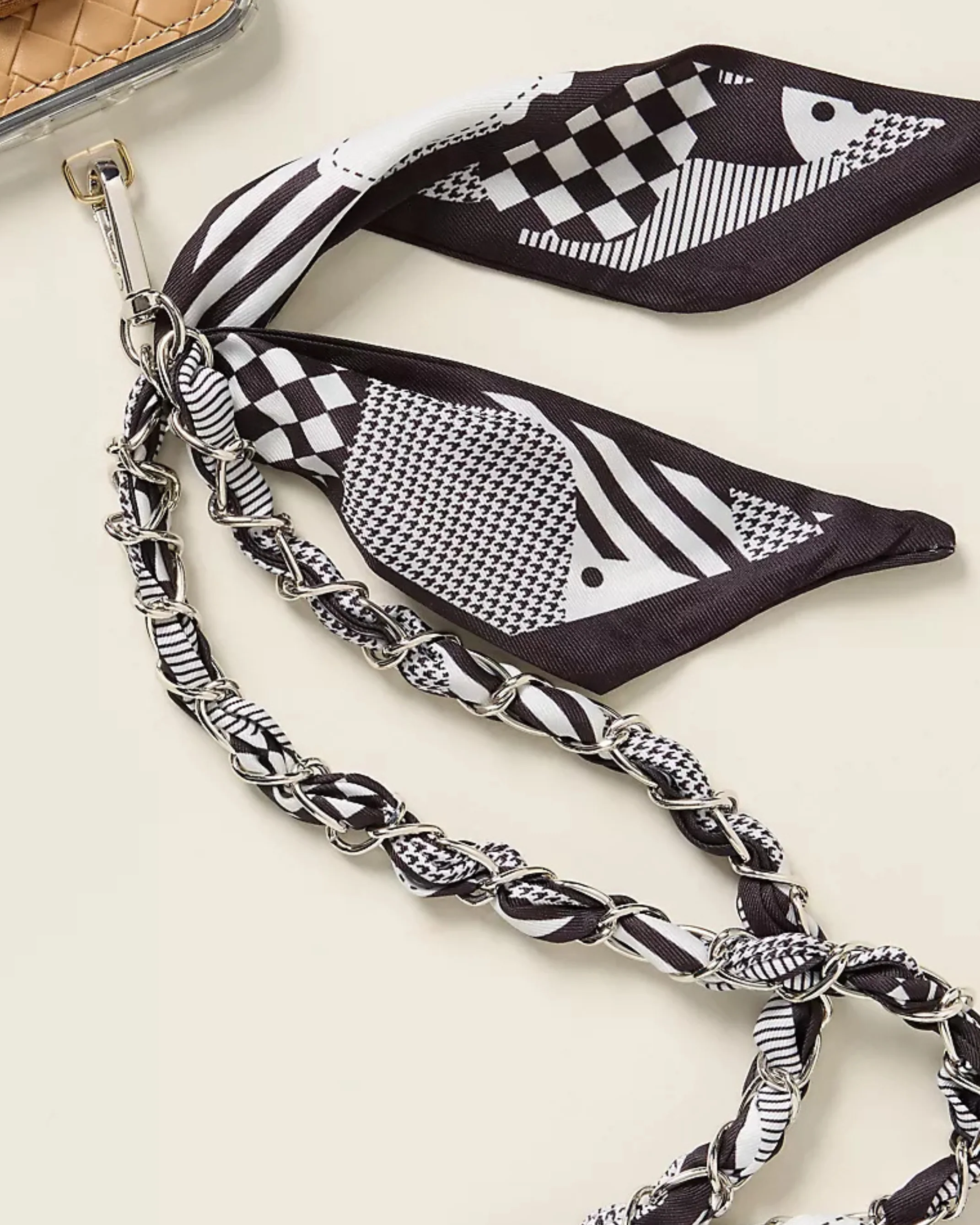 Checkerboard Crossbody Phone Chain - Image 2