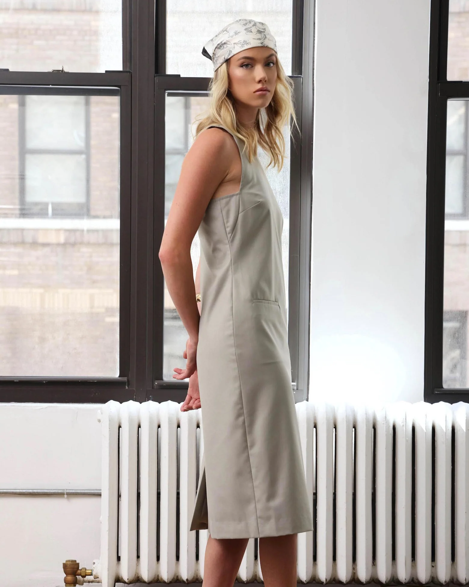 Chelsea Dress, Pale Sage - Image 3