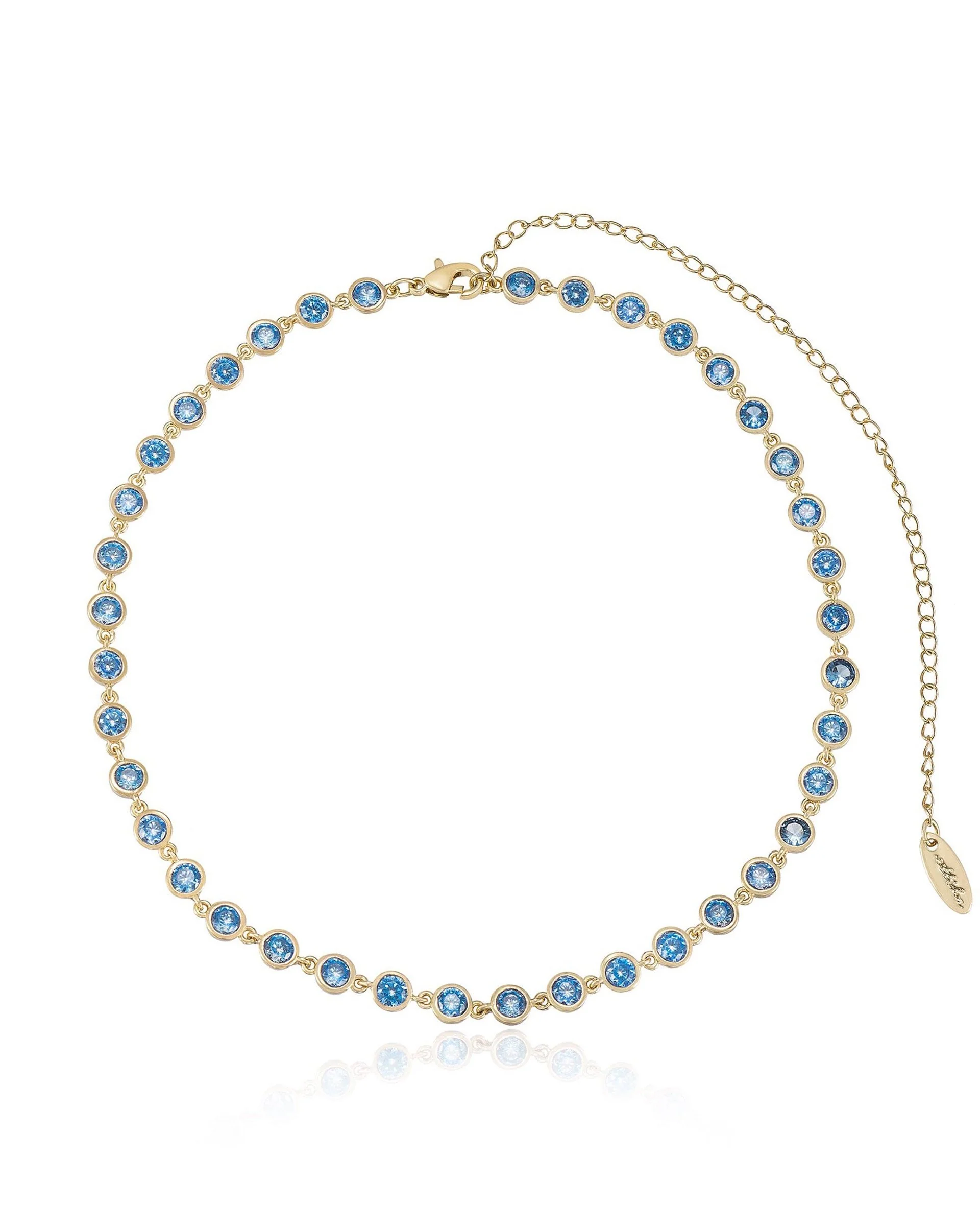 Crystal Disc and Link Necklace - Image 18