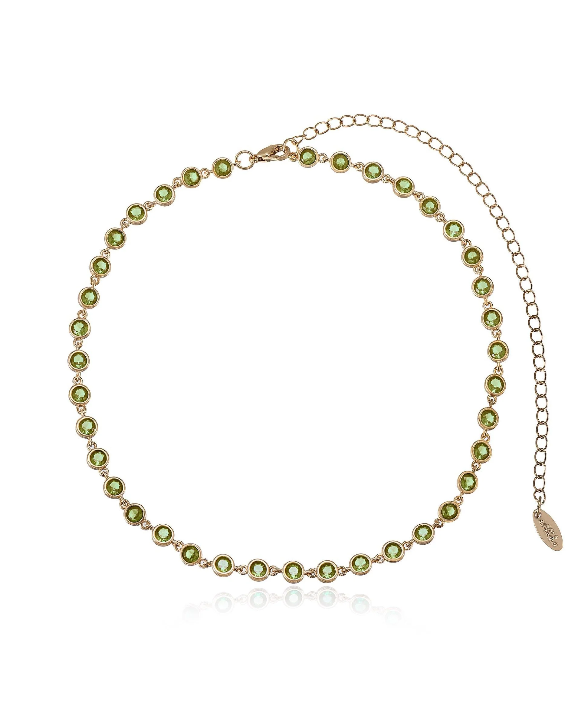 Crystal Disc and Link Necklace - Image 19