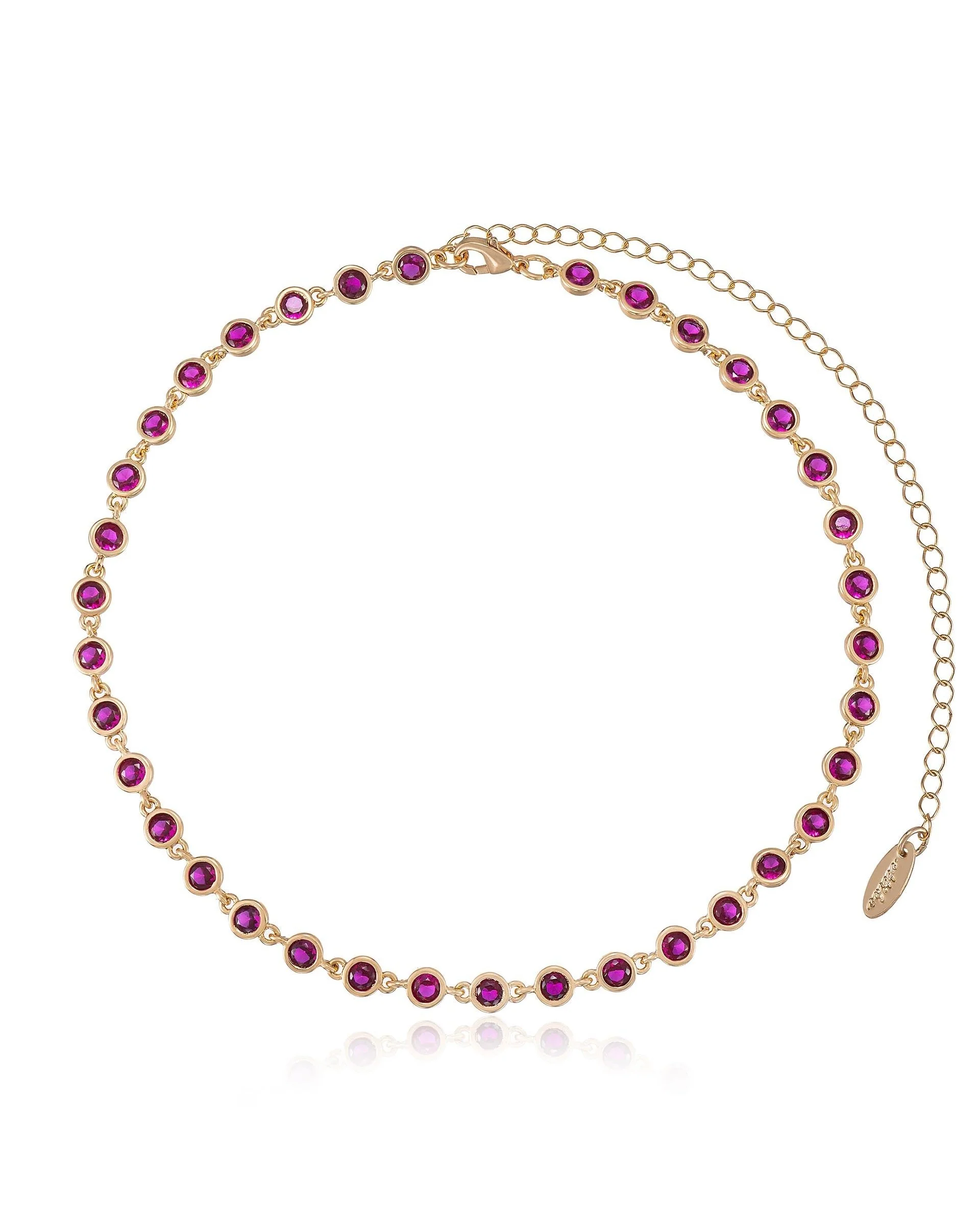 Crystal Disc and Link Necklace - Image 20