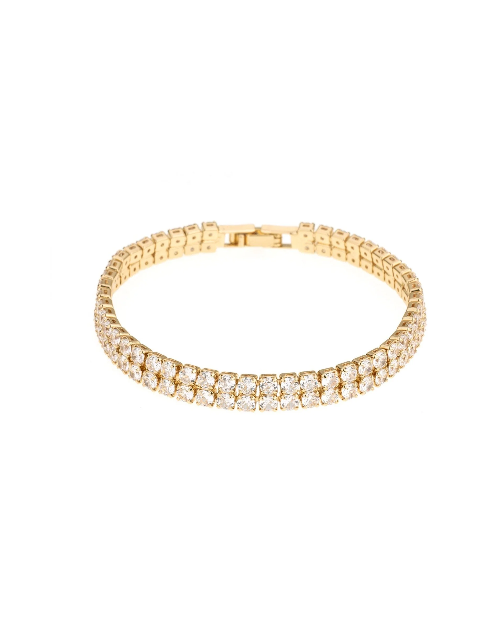 Crystal Double Layered Tennis Bracelet