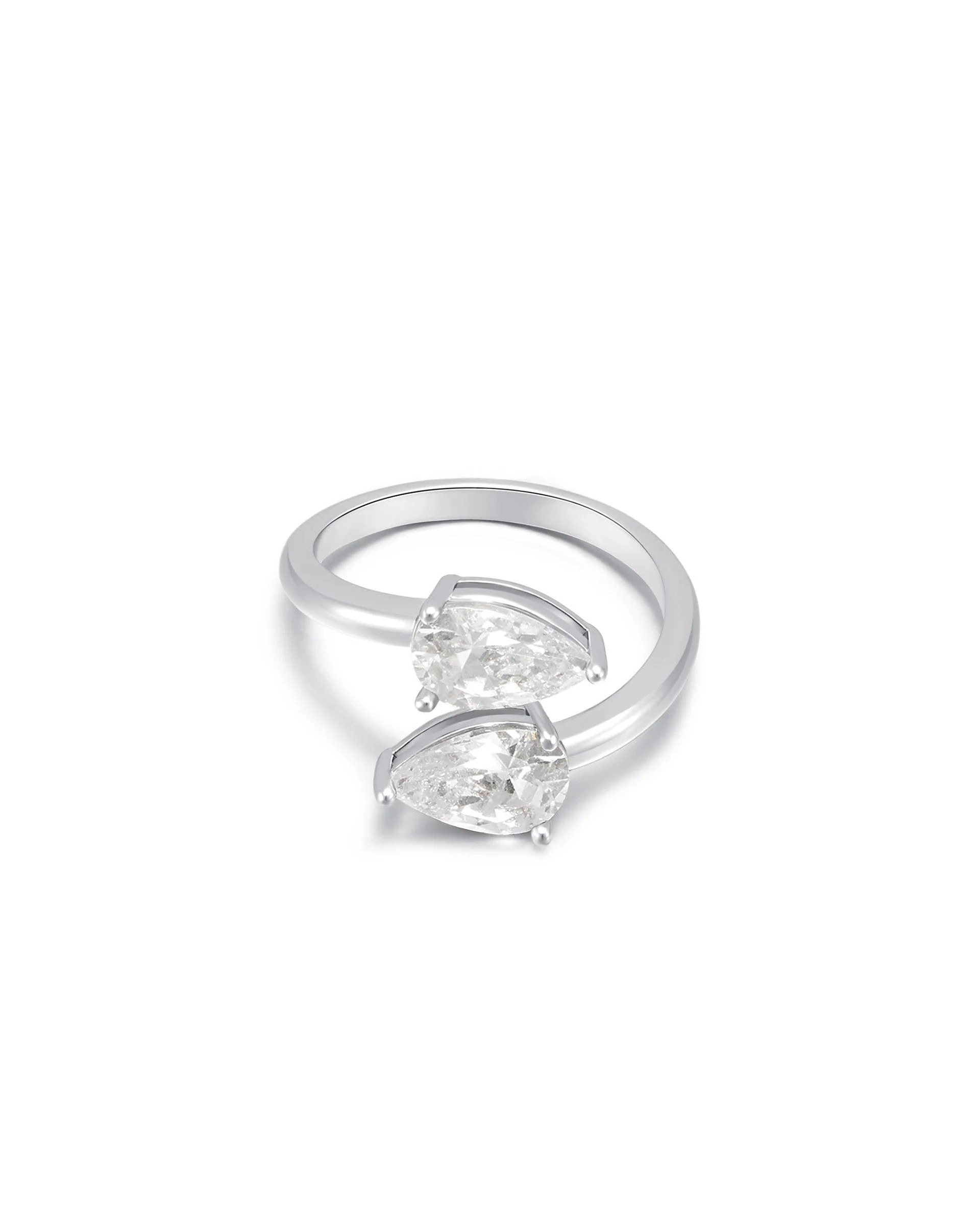 Crystal Teardrop Wrap Ring - Image 11