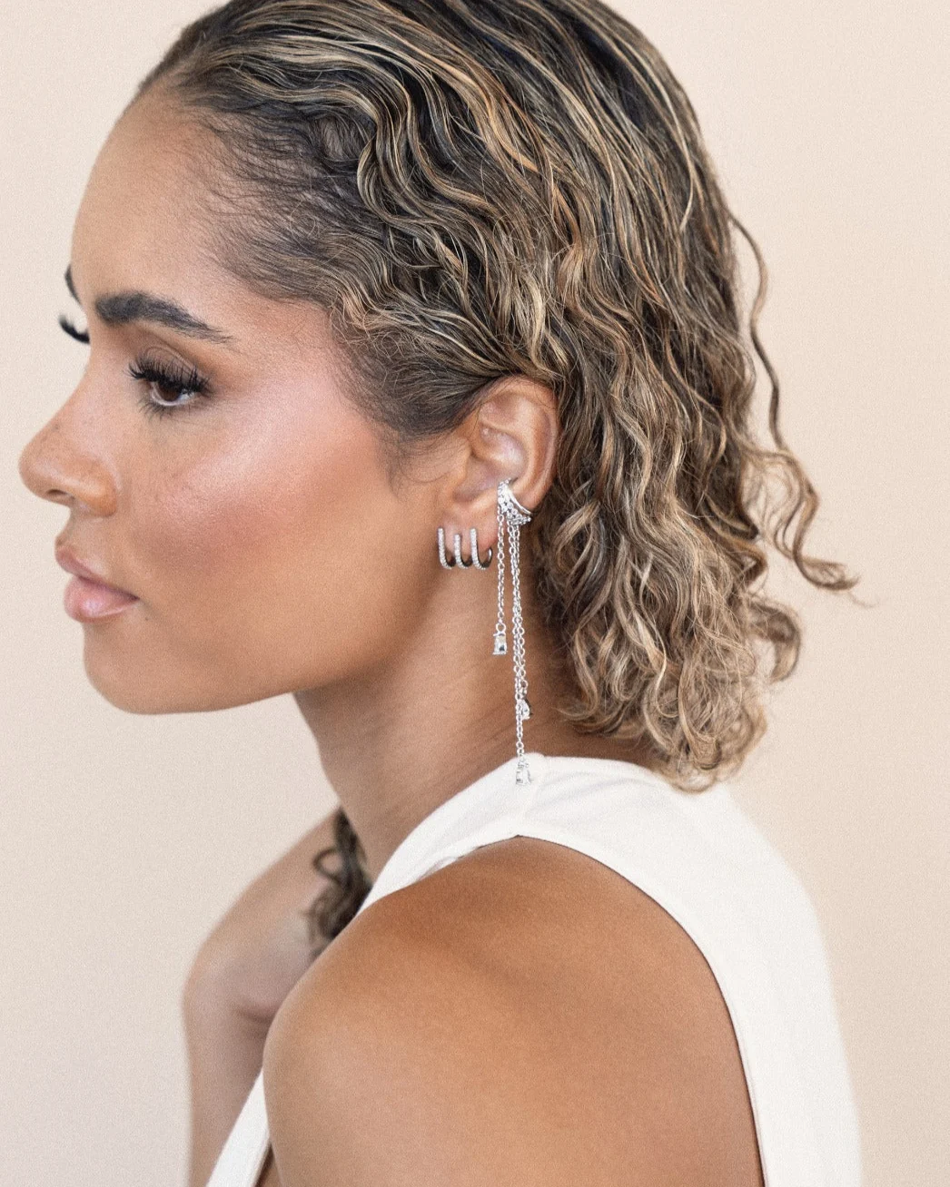 Crystal Waterfall Ear Cuff - Image 5