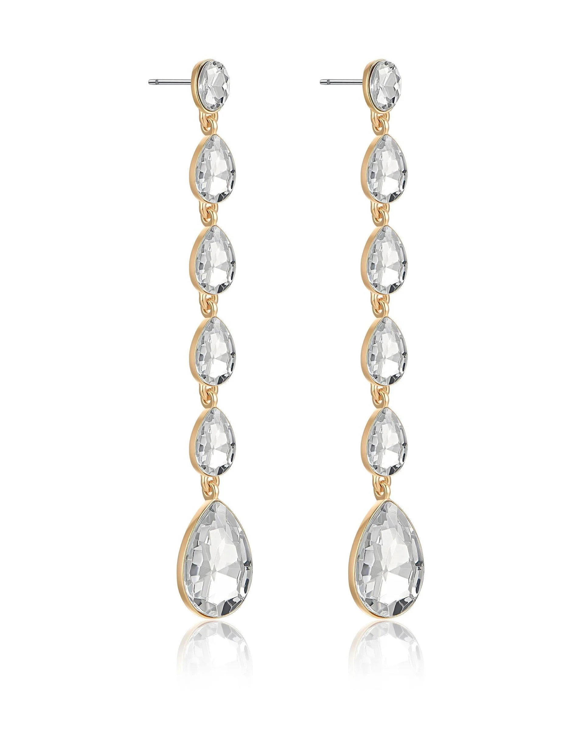 Crystallized Drop Earrings - Image 3