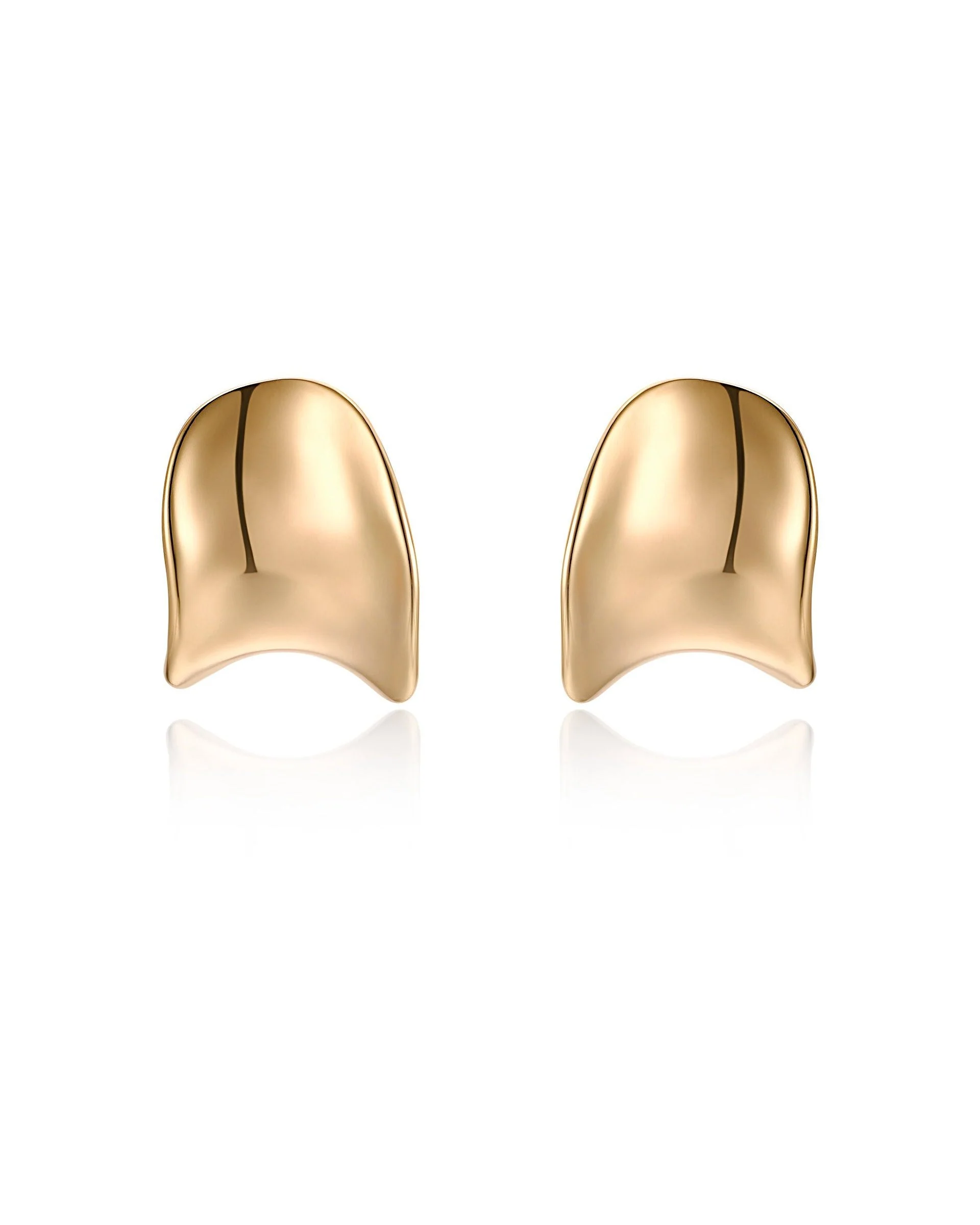 Curved Stud Earrings