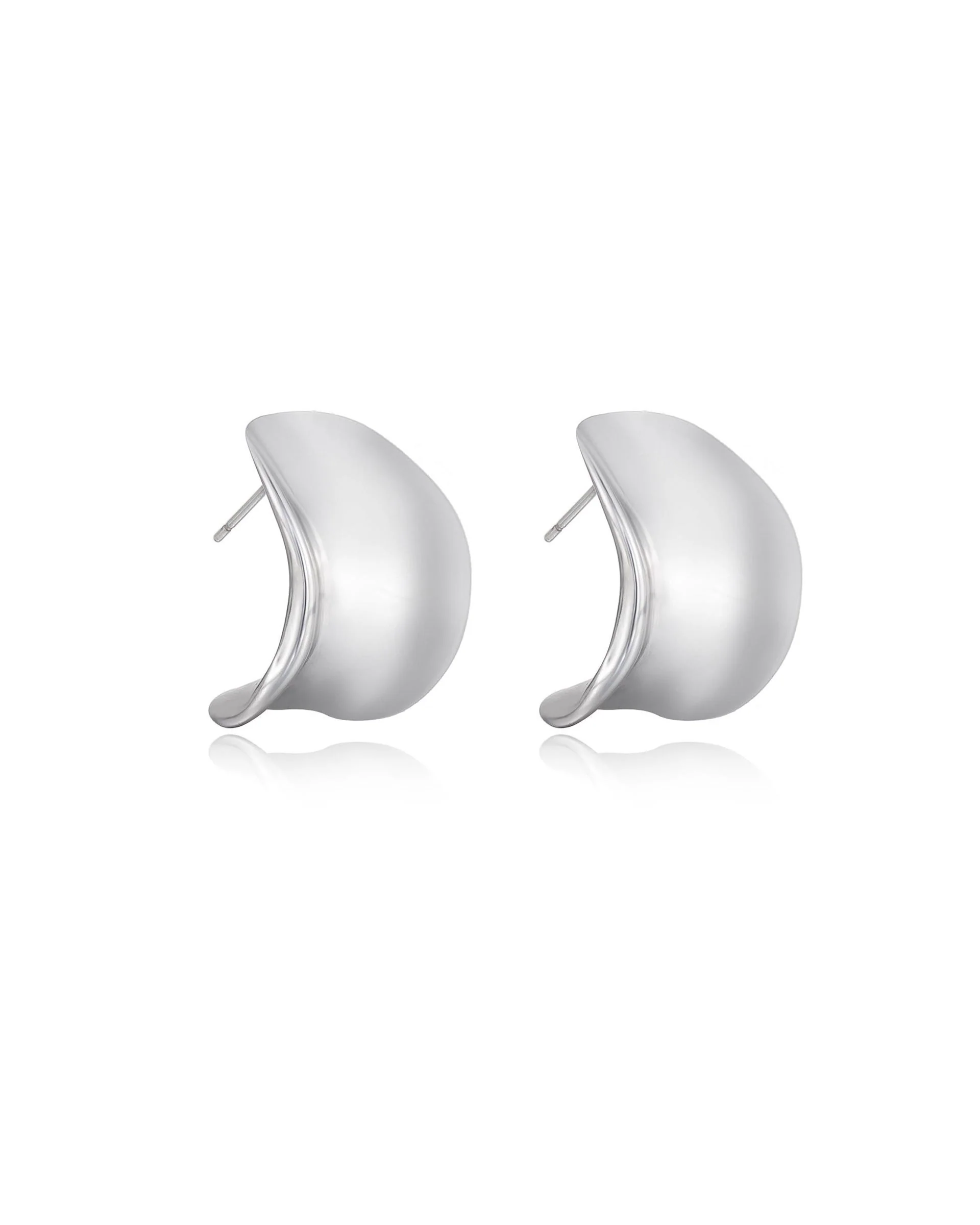 Curved Stud Earrings - Image 5