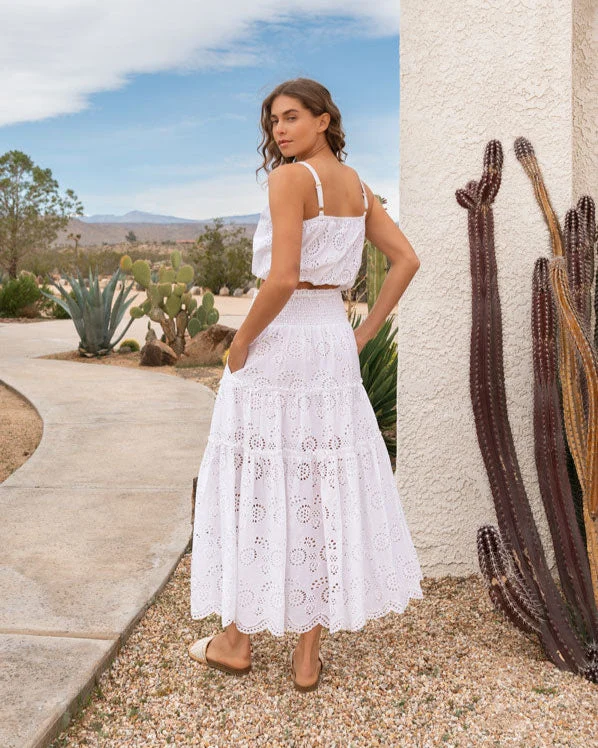 Dani Top In Fresh White Eyelet - Image 5