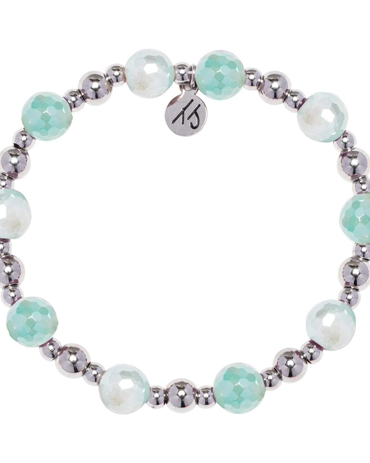 Day by Day Collection- Aqua Agate Gemstone Bracelet