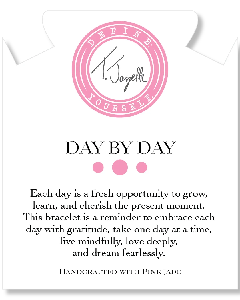 Day by Day Collection- Pink Jade Gemstone Bracelet - Image 2