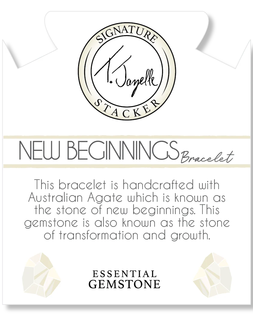 Defining Bracelet- New Beginnings Bracelet with Australian Agate Gemstones - Image 2