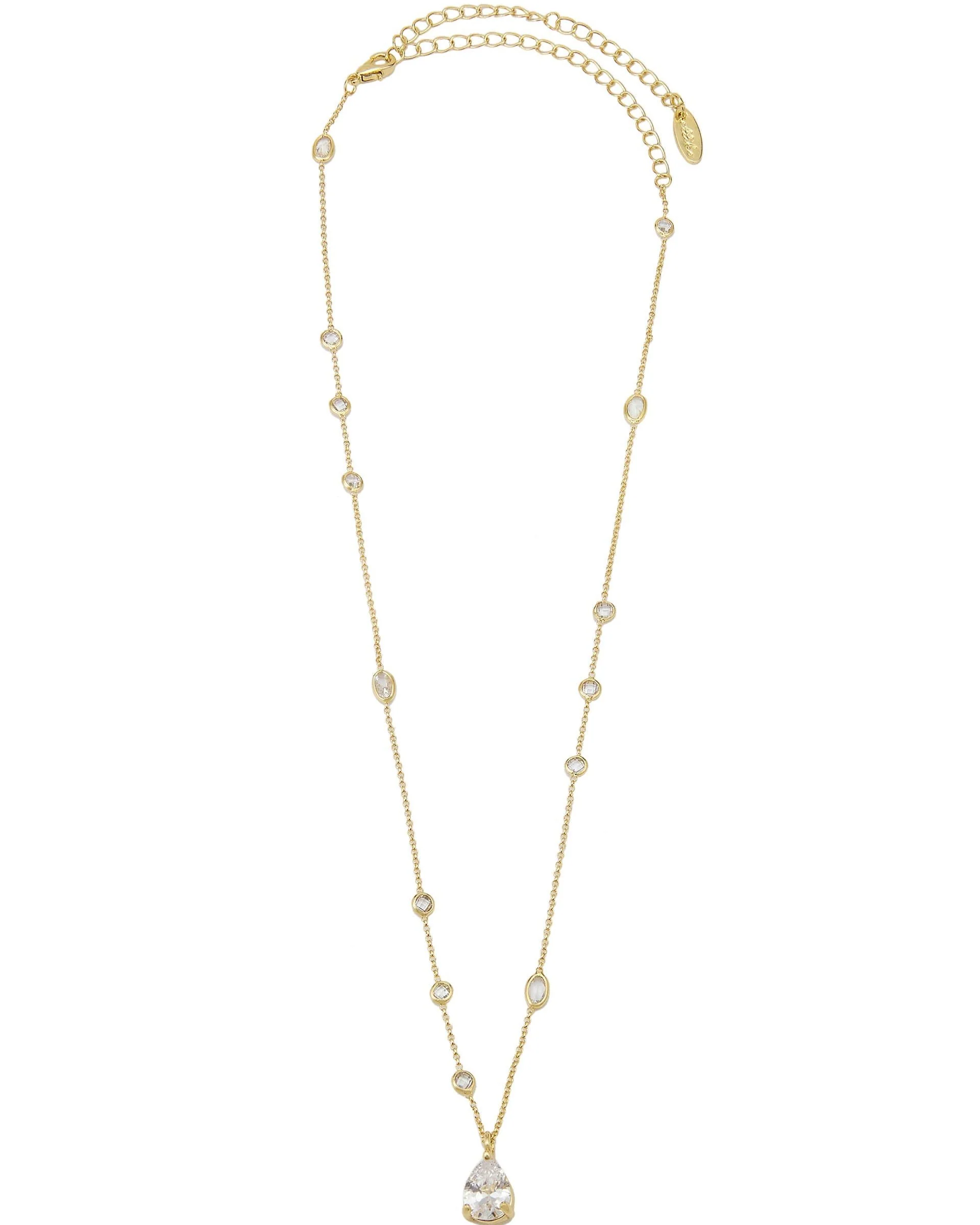 Delicate Crystal Pendant Necklace - Image 3