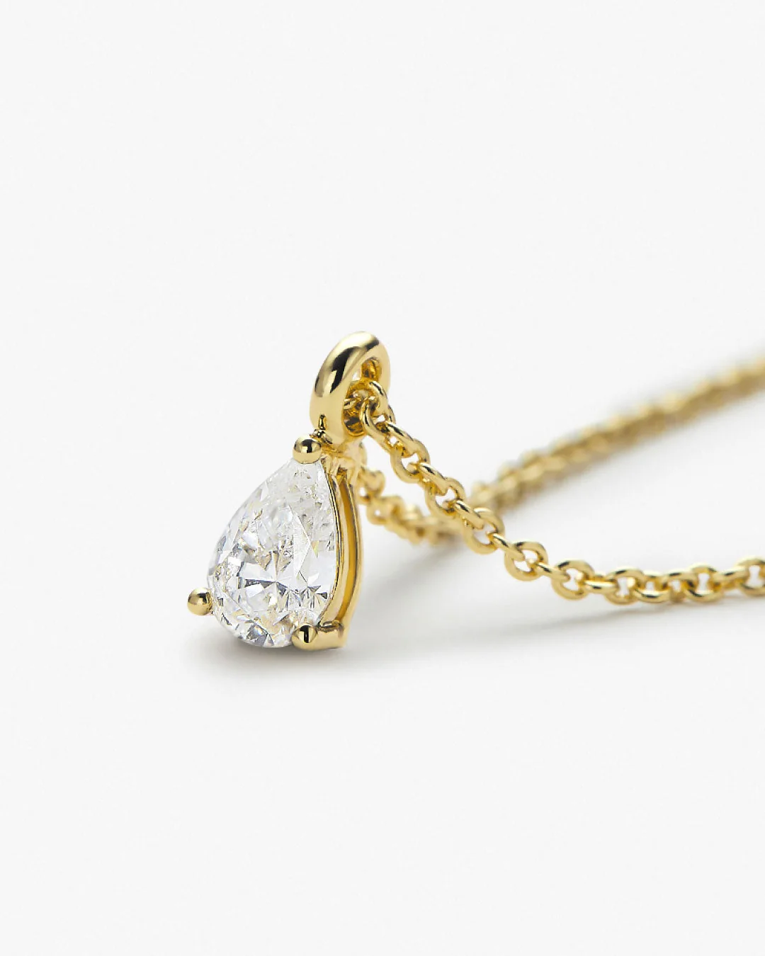 Delicate Solitaire Pendant - Elise Pendant - Image 3