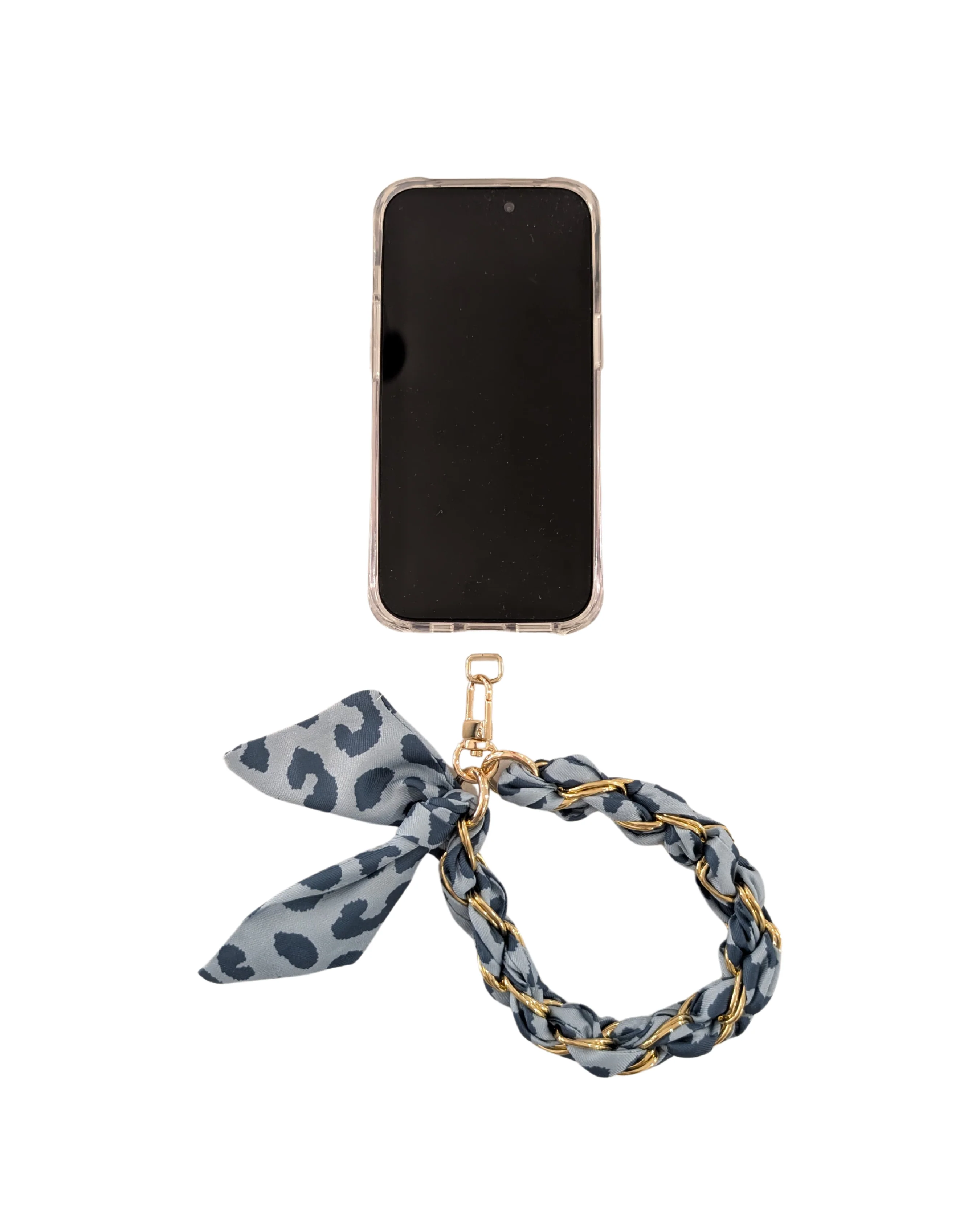 Denim Cheetah Phone Wristlet - Image 2