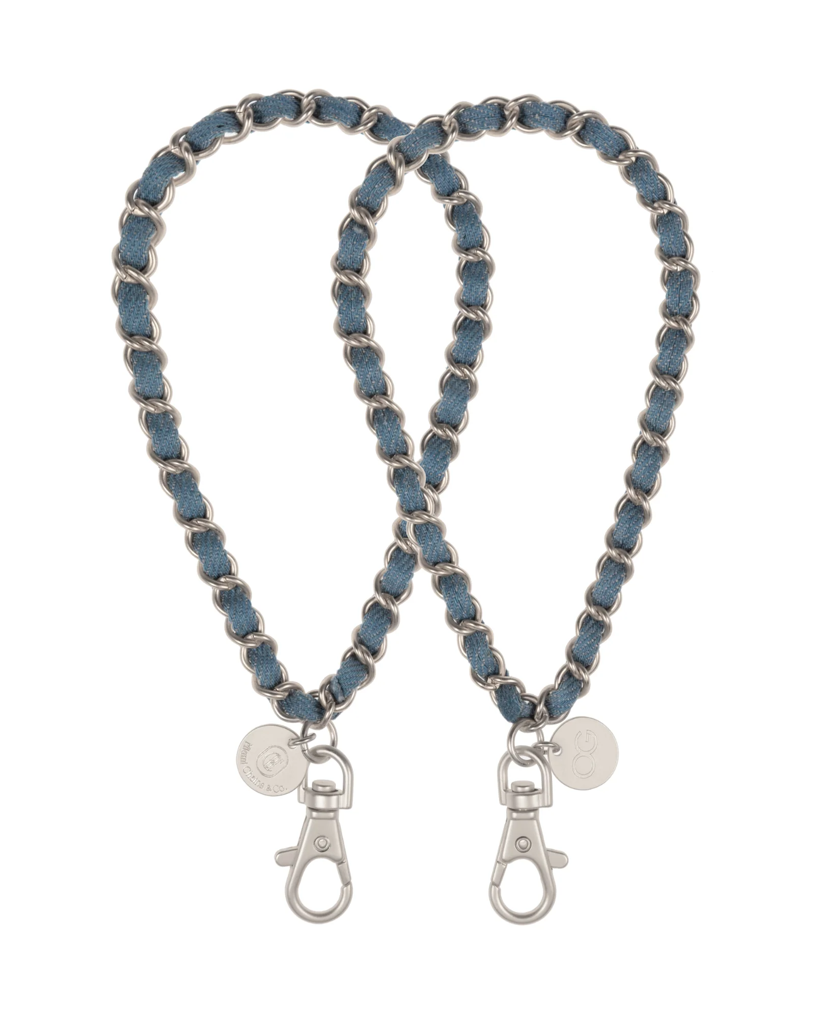 Denim Dream x Matte Silver Phone Wrislet - Image 2