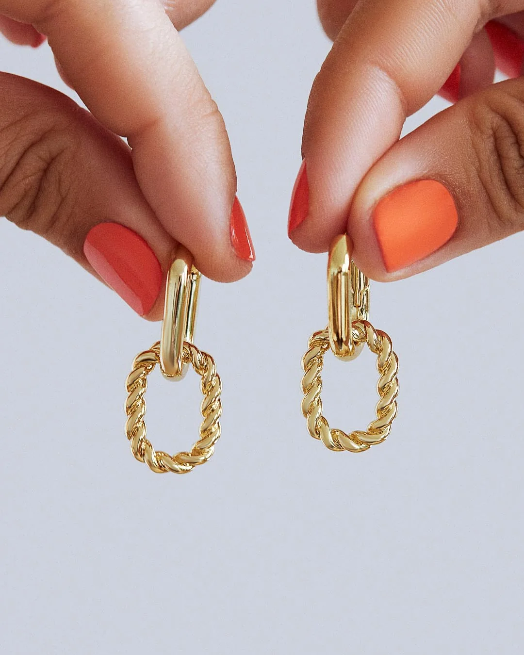 Double Hoop Earrings - Ash Double - Image 3