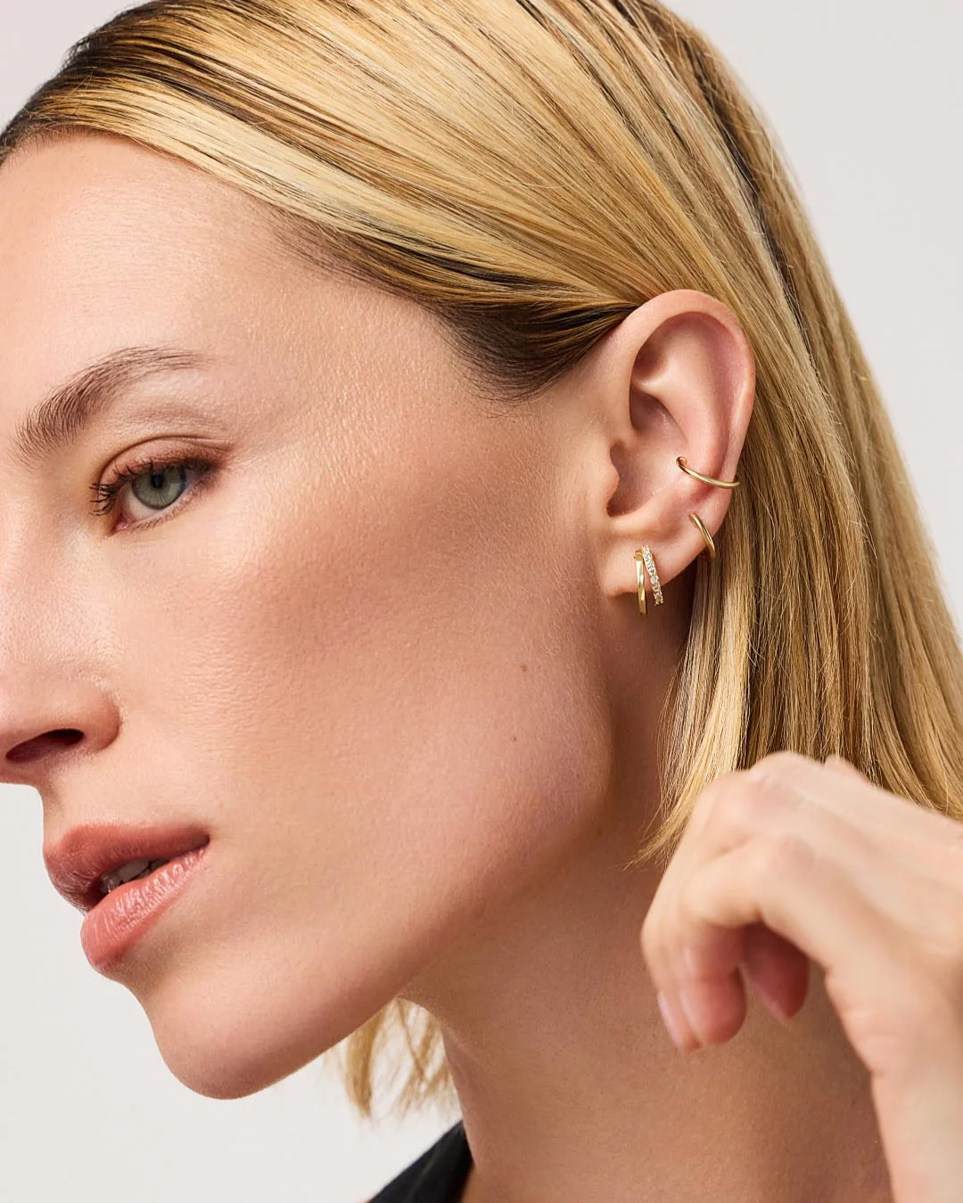 Double Hoop Earrings - Toda - Image 2