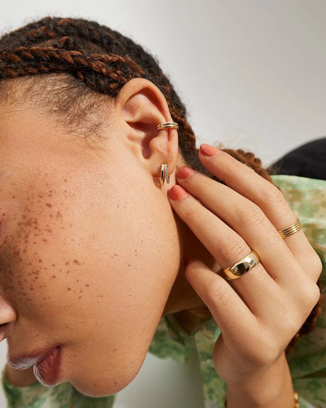Double Hoop Earrings - Toda - Image 3