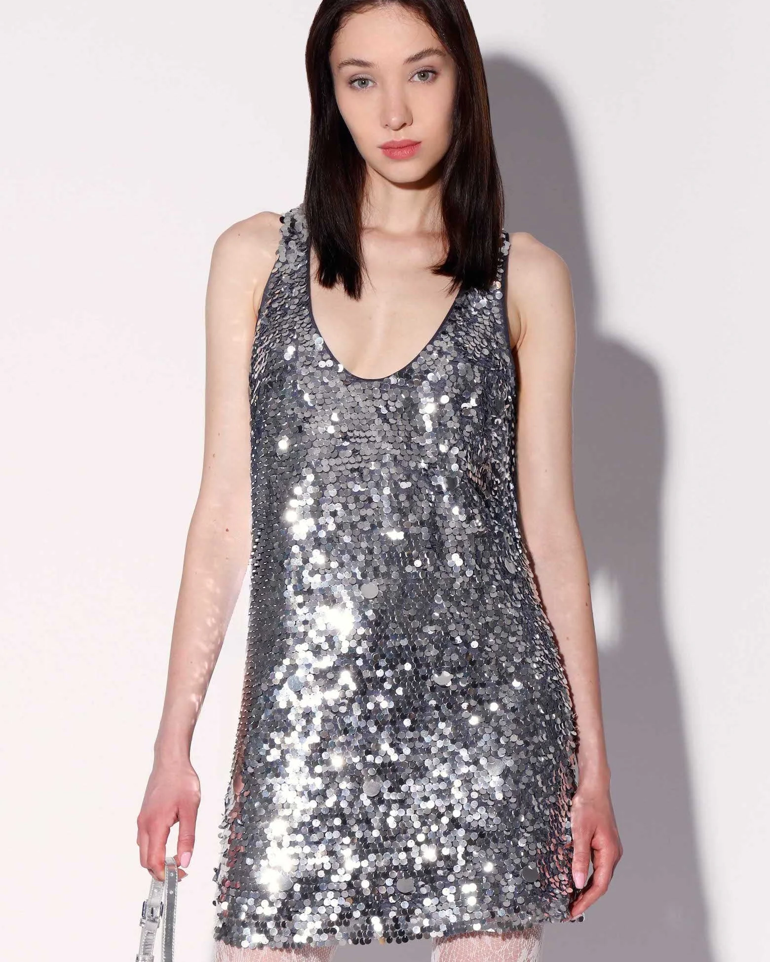 Dreamer Dress, Silver Sequin