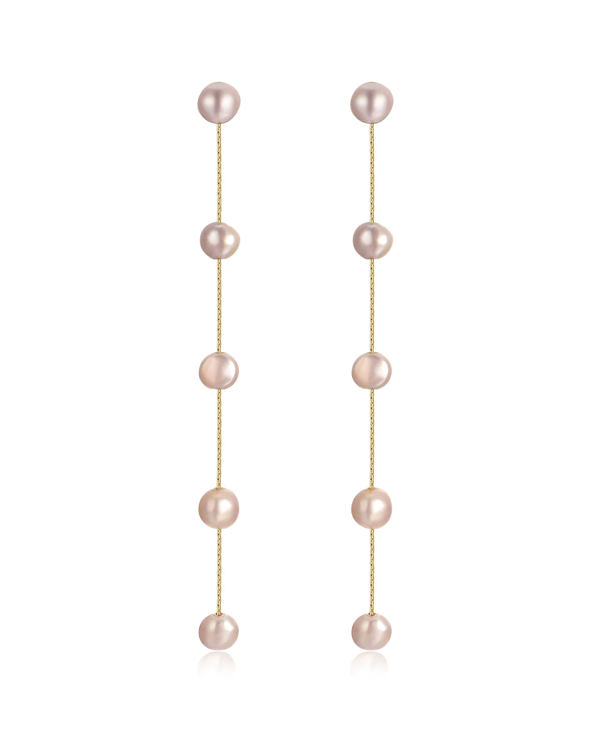 Dripping Pearl Delicate Drop Earrings - Image 12