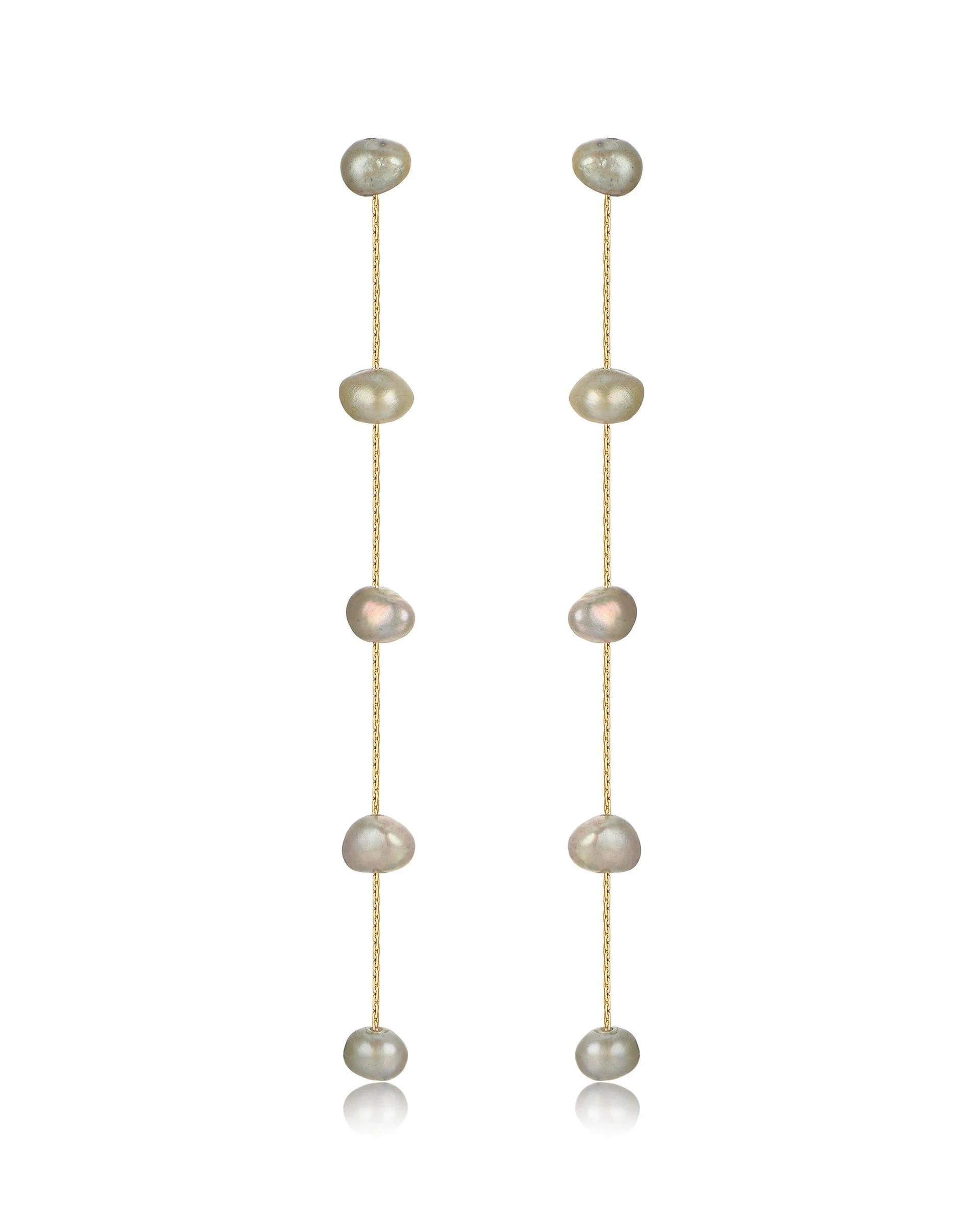 Dripping Pearl Delicate Drop Earrings - Image 15
