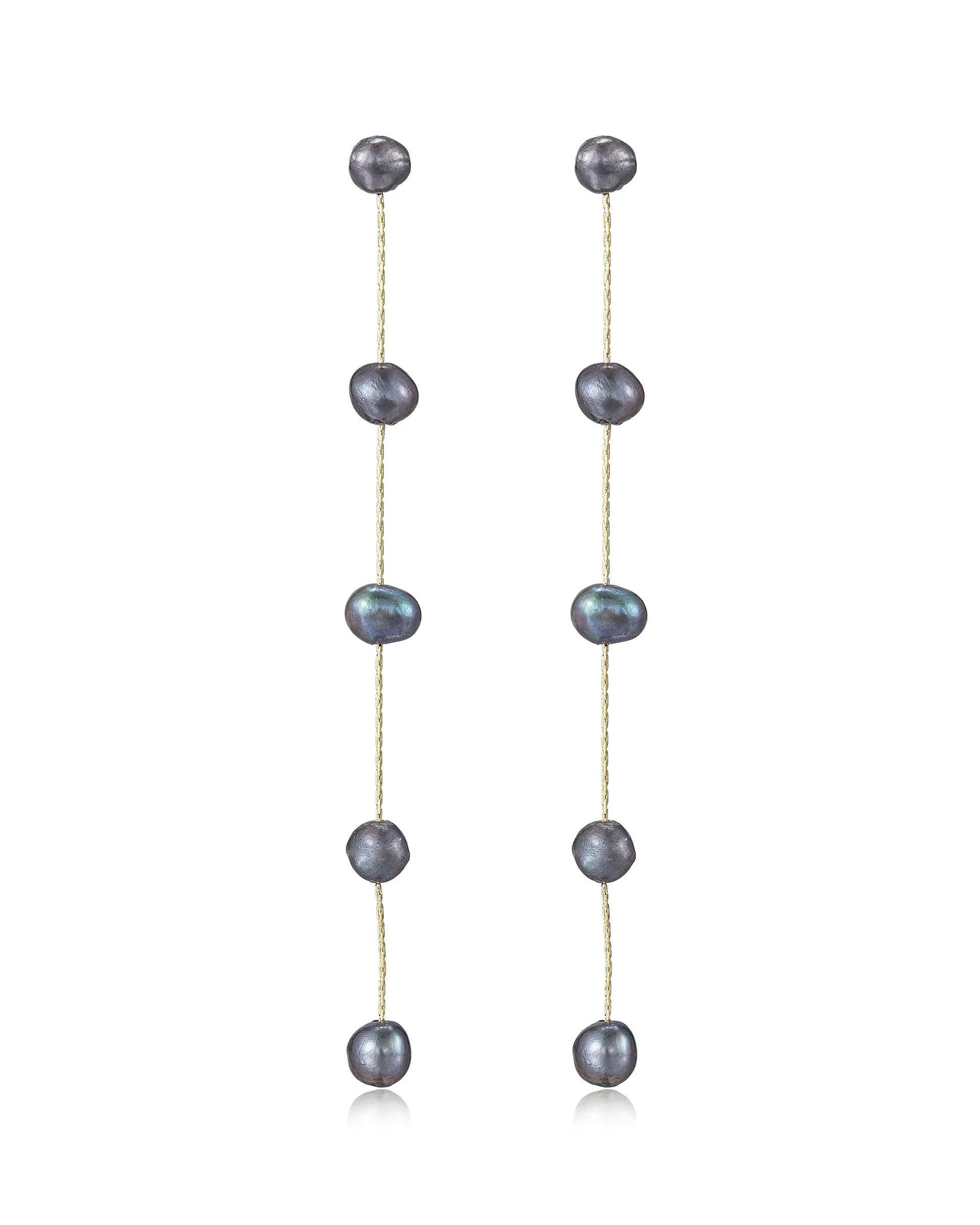 Dripping Pearl Delicate Drop Earrings - Image 16
