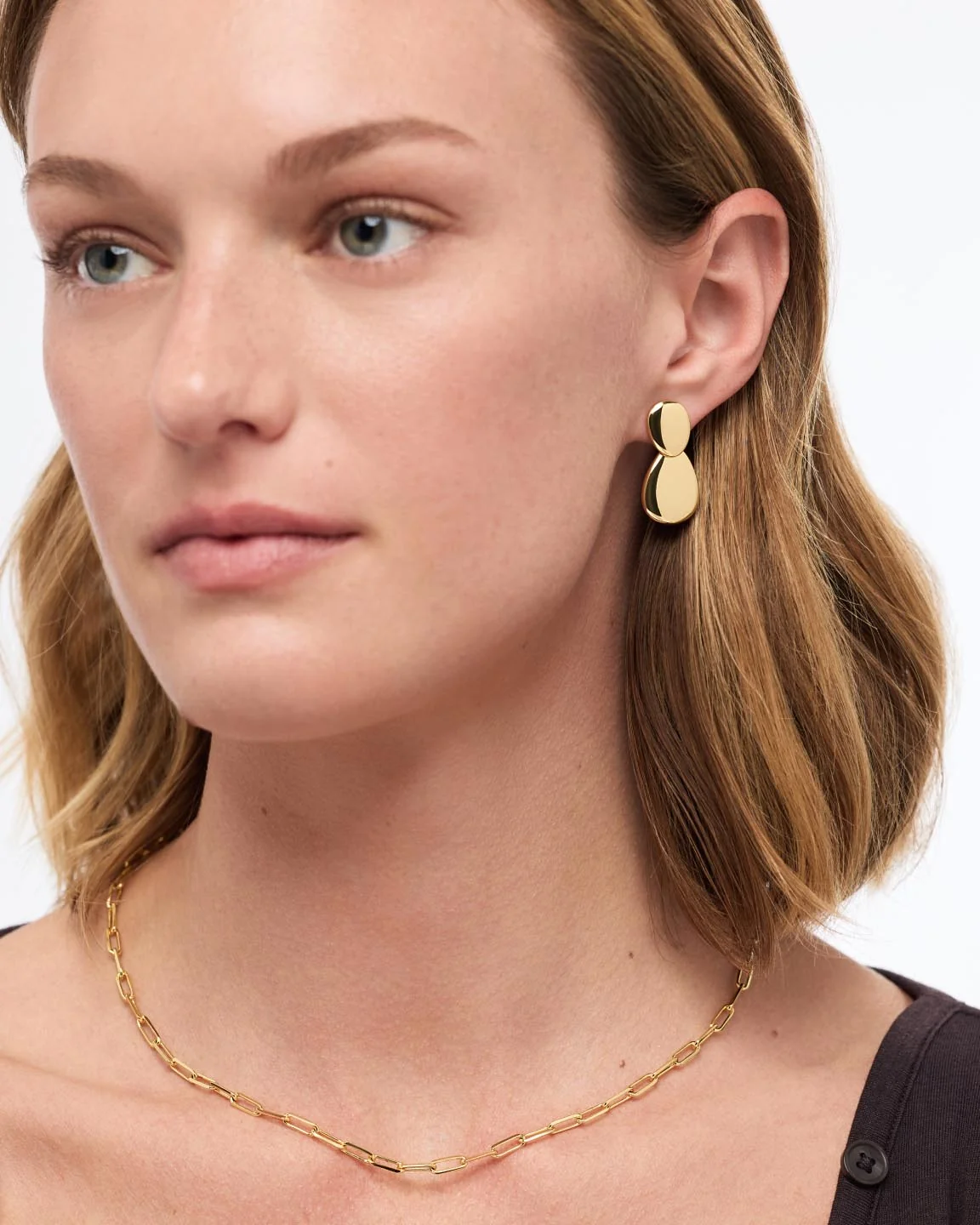 Drop Earrings - Pebble Earrings - Image 2